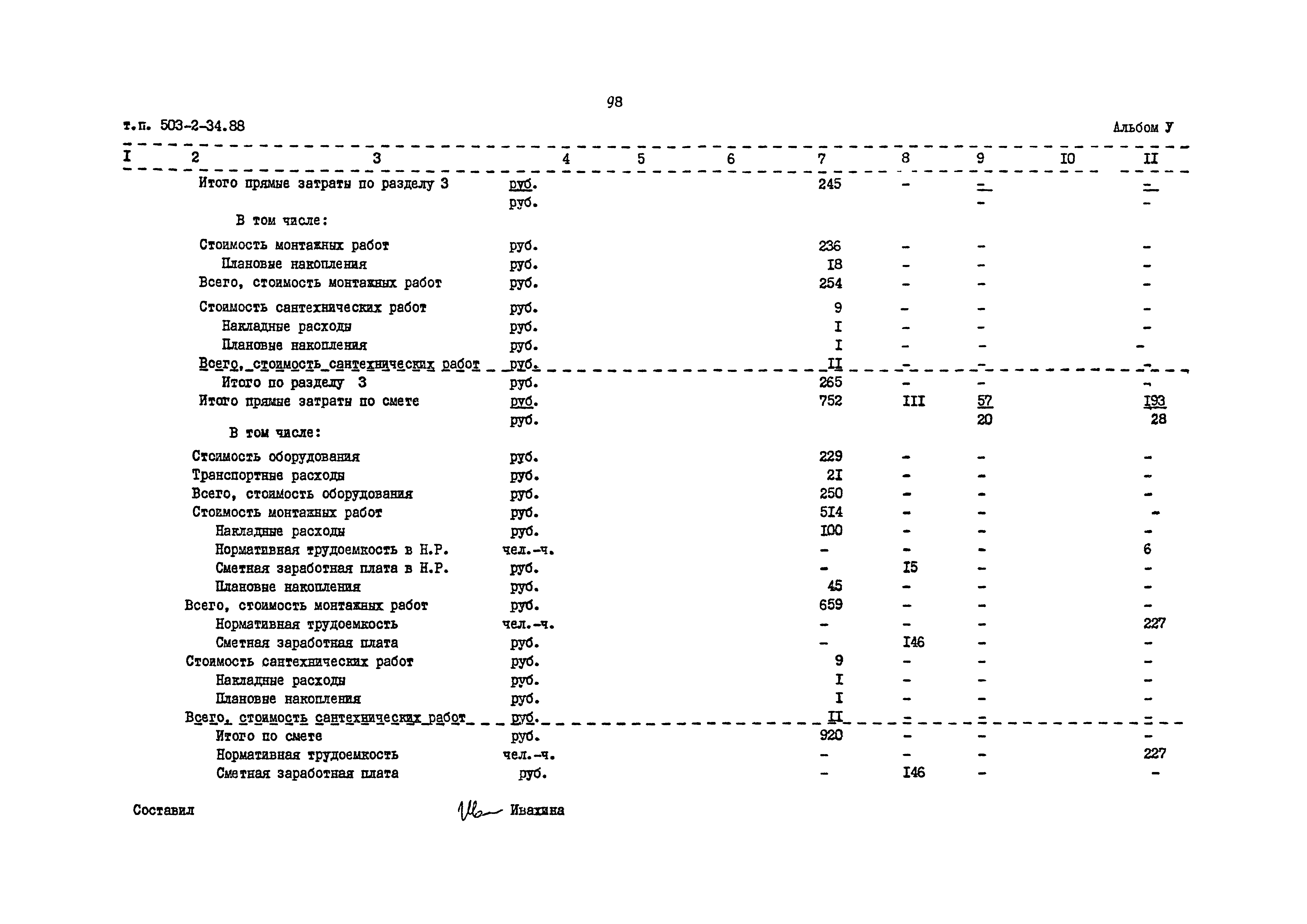 Типовой проект 503-2-34.88