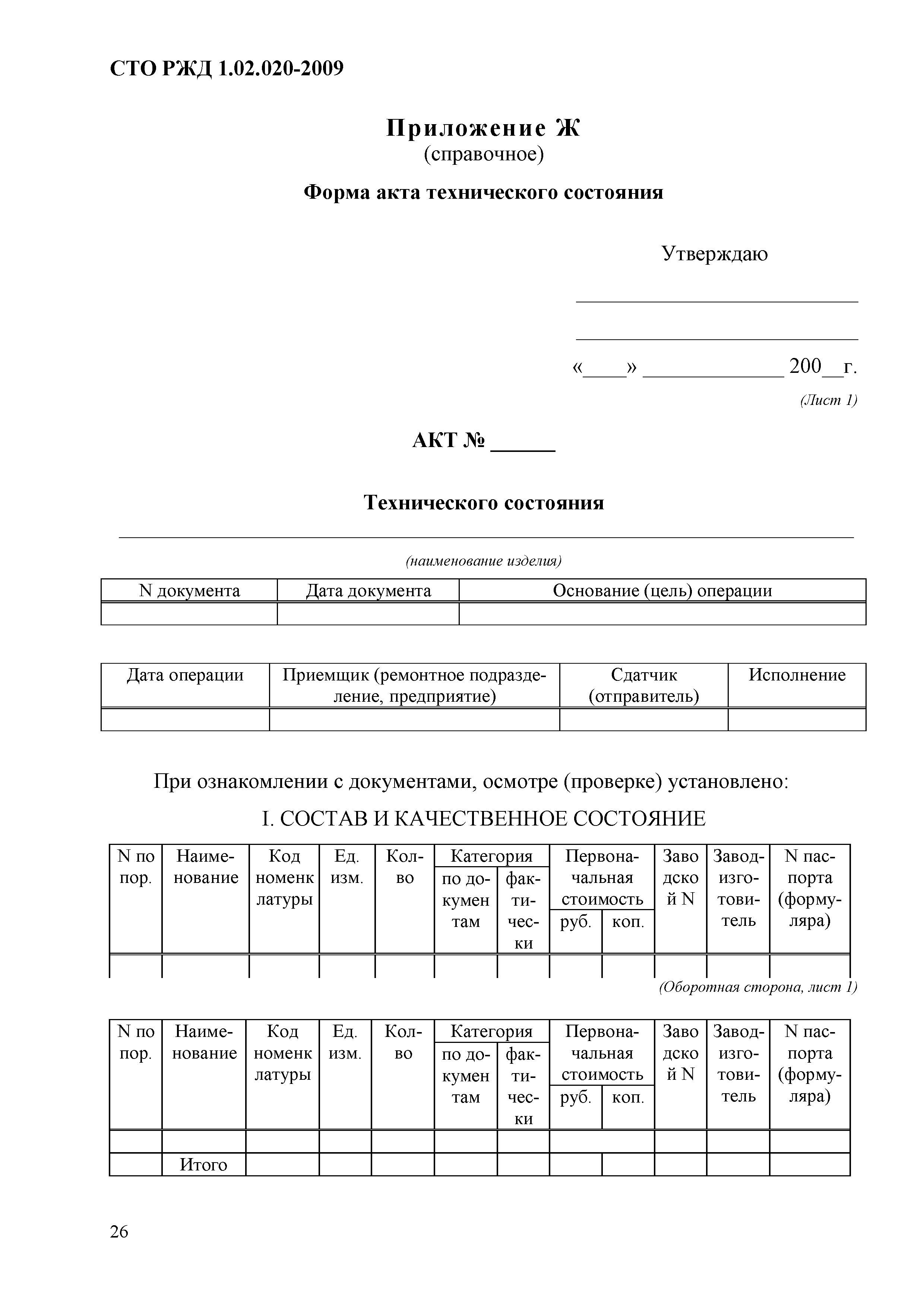 СТО РЖД 1.02.020-2009