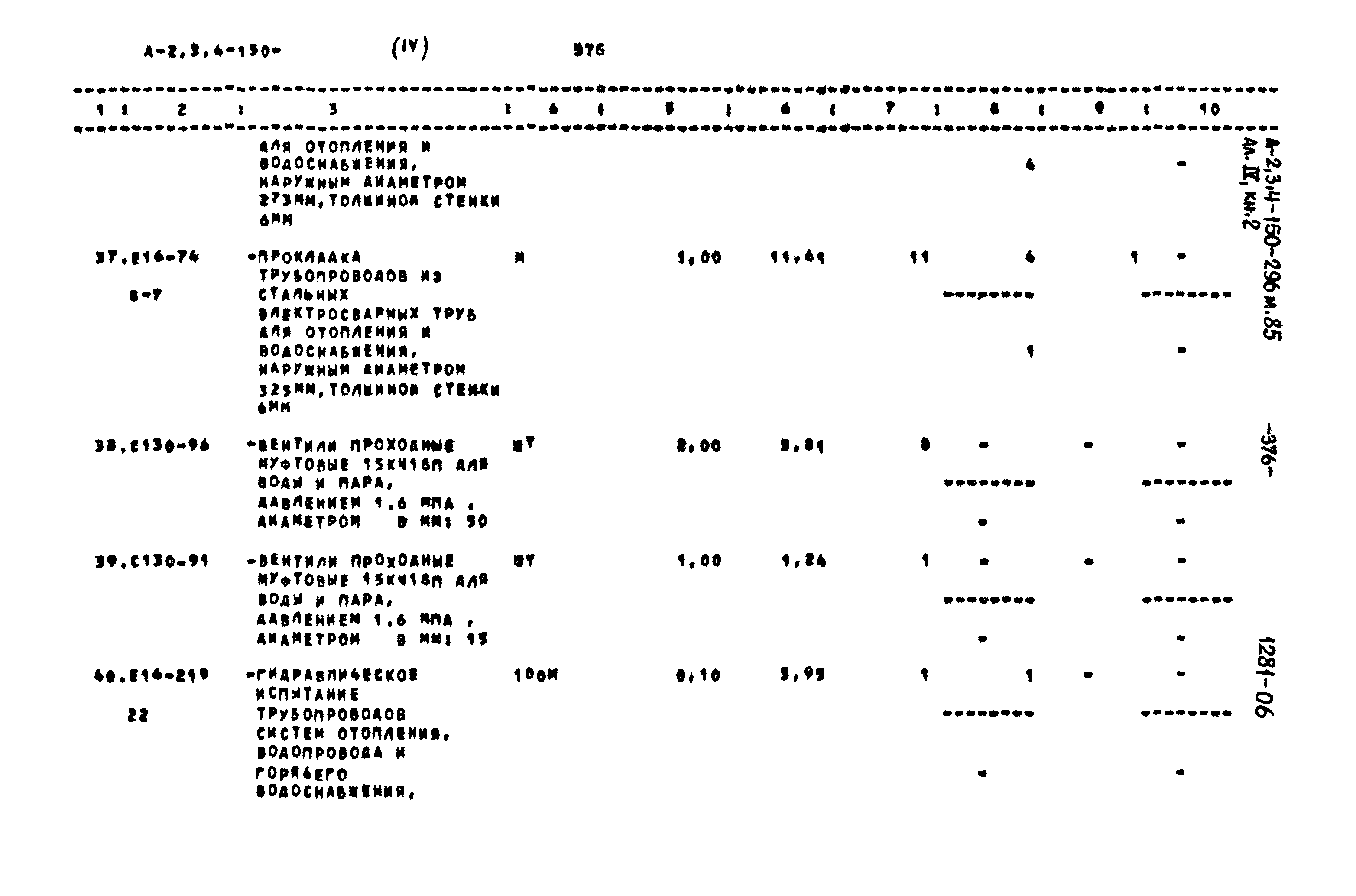Типовой проект А-II,III,IV-150-296м.85
