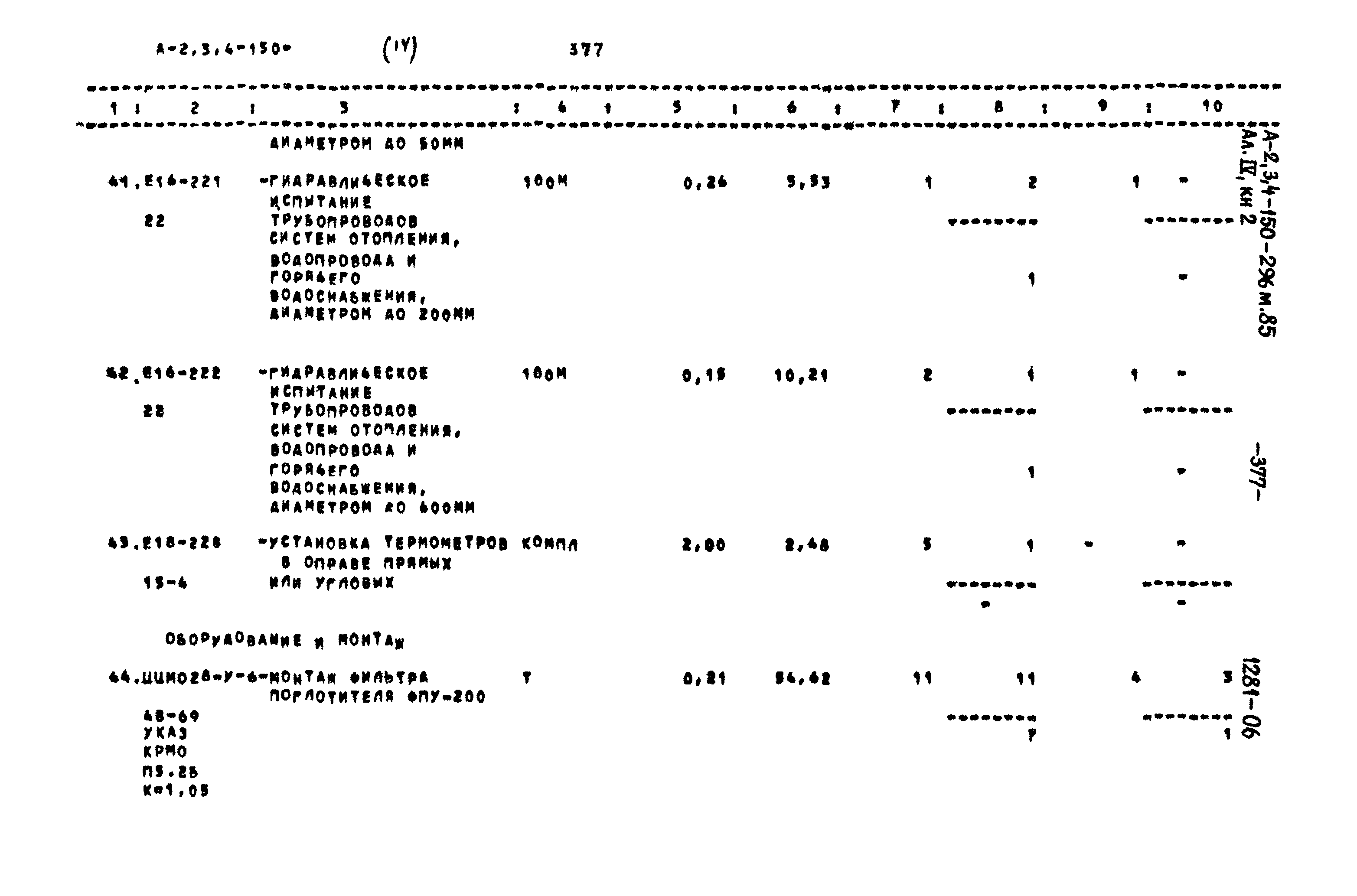 Типовой проект А-II,III,IV-150-296м.85