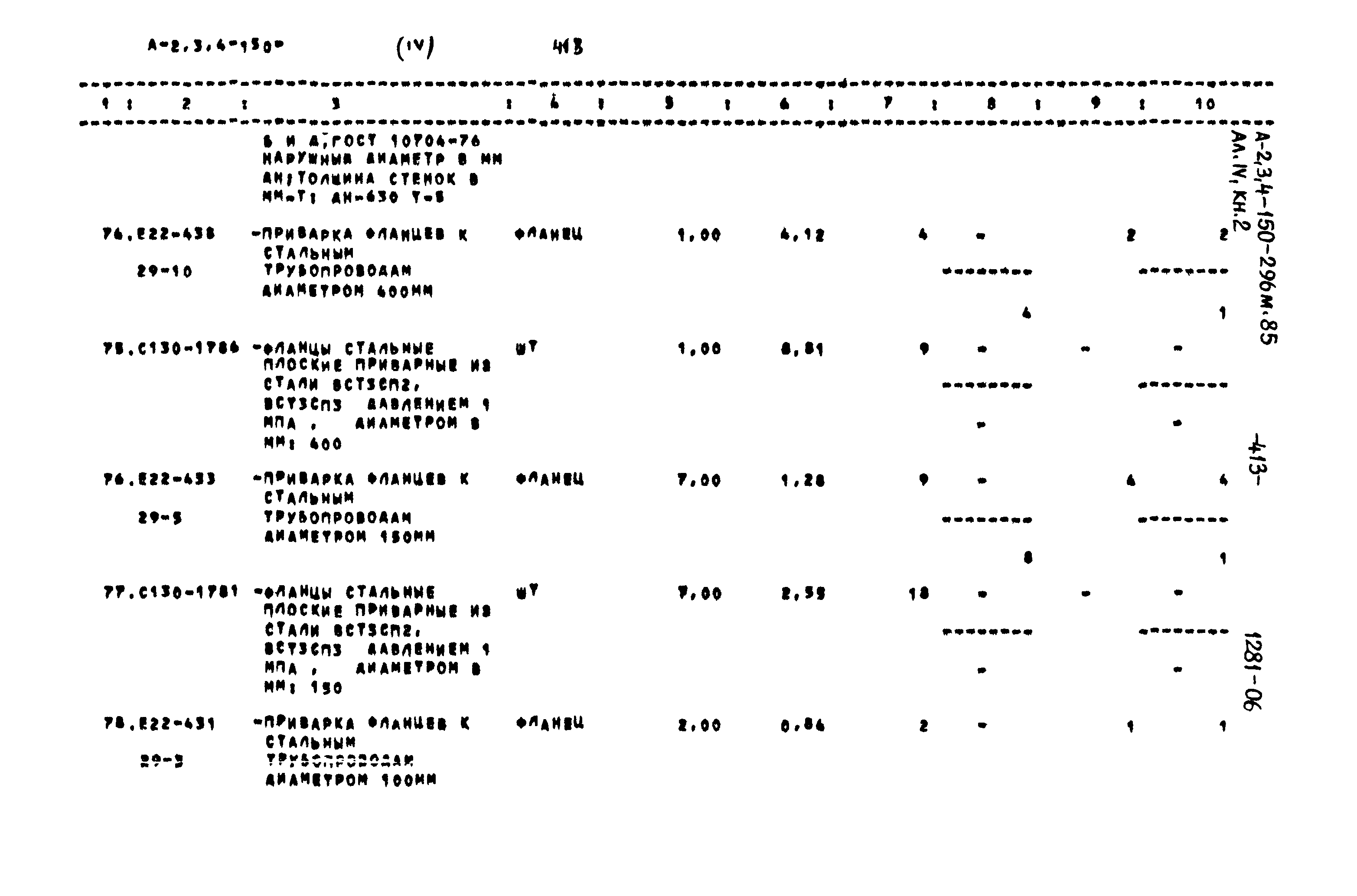 Типовой проект А-II,III,IV-150-296м.85