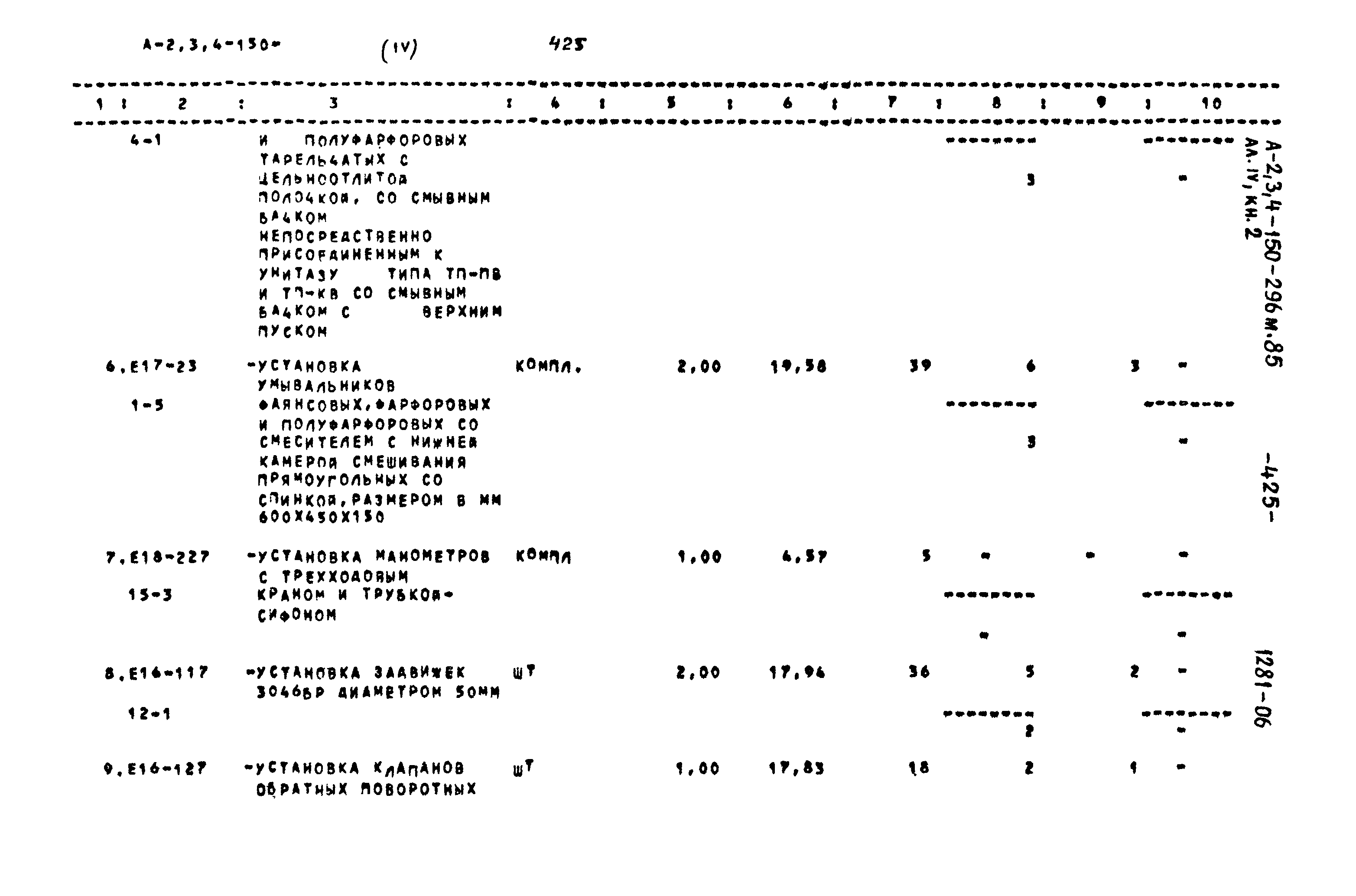 Типовой проект А-II,III,IV-150-296м.85