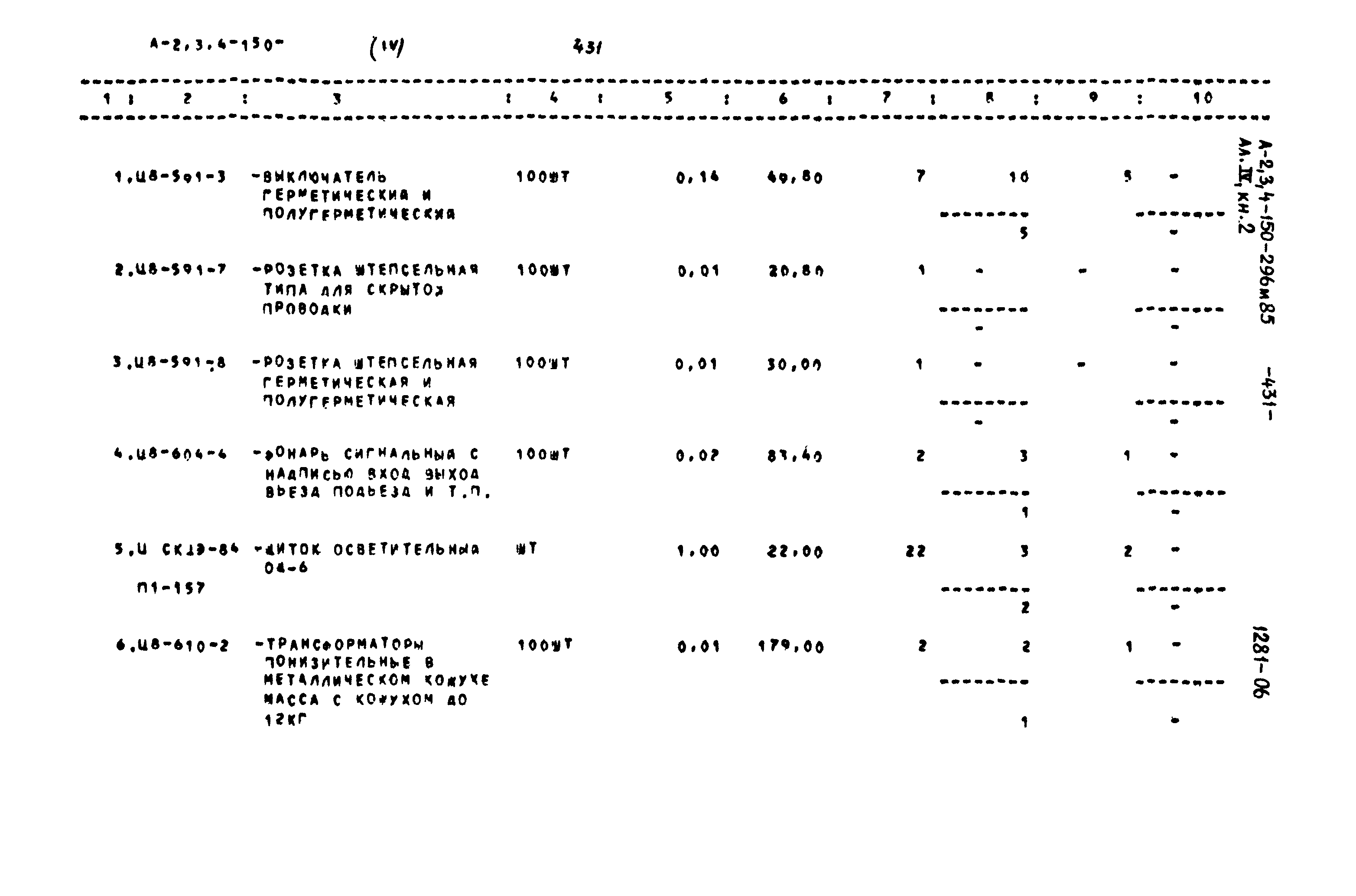 Типовой проект А-II,III,IV-150-296м.85