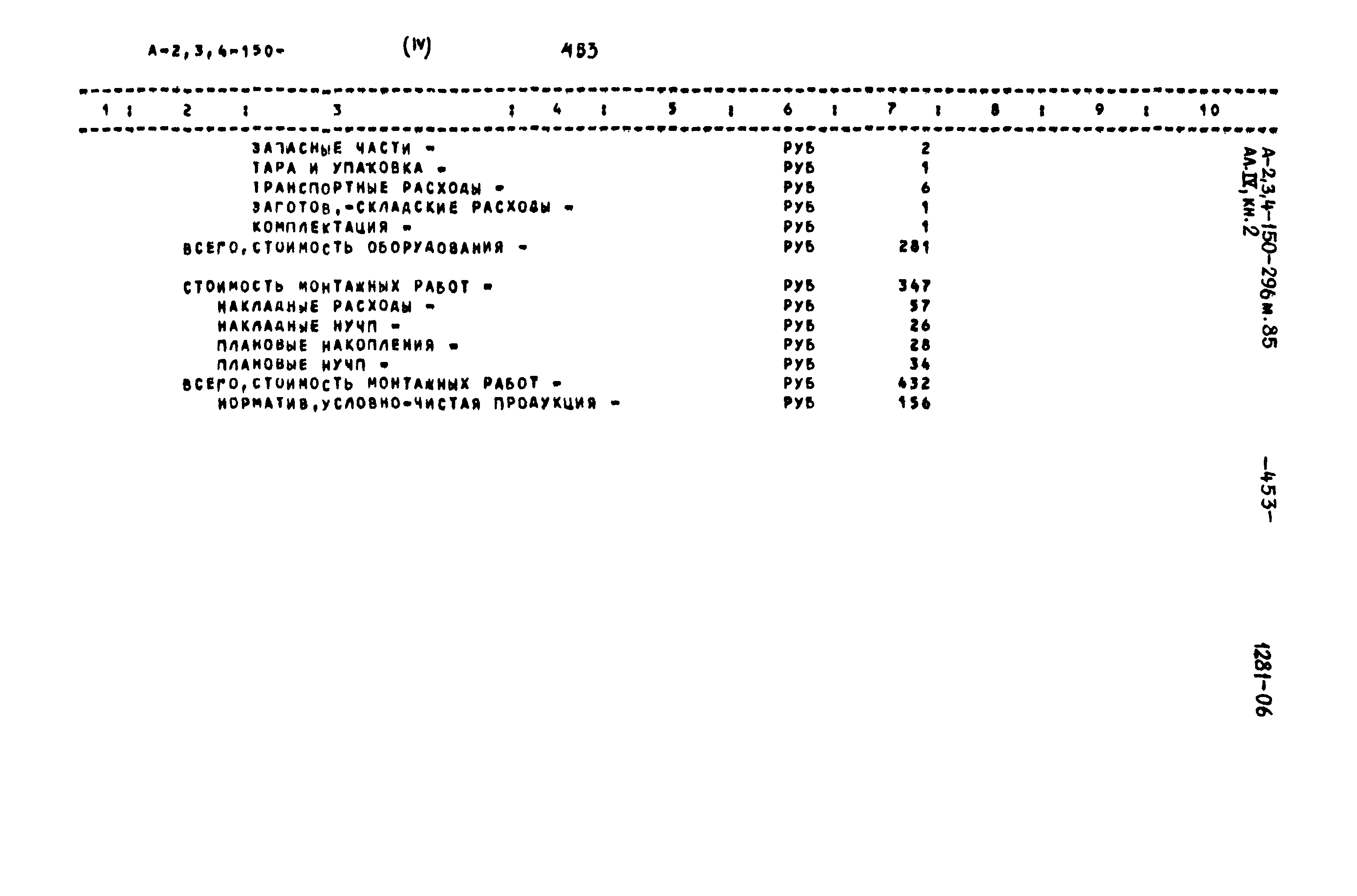 Типовой проект А-II,III,IV-150-296м.85