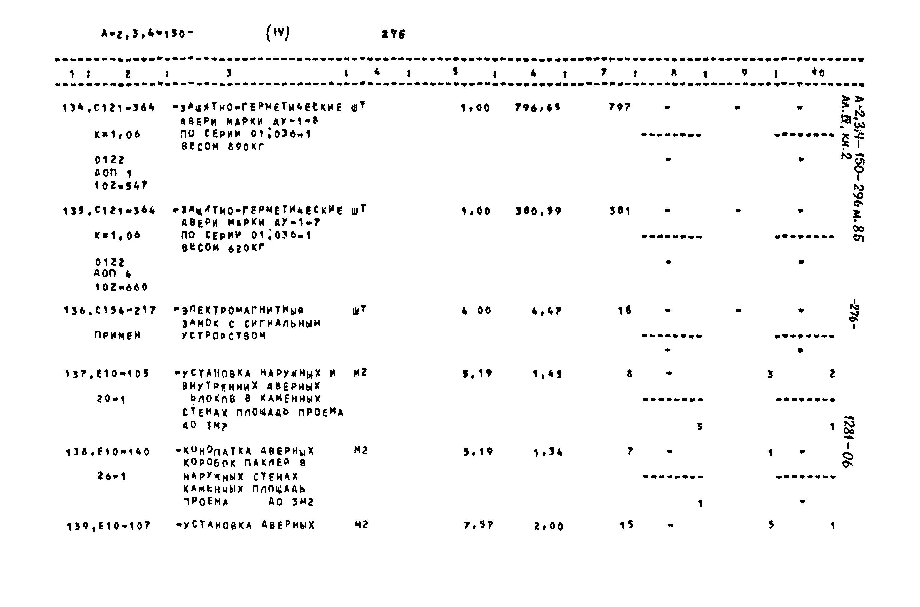 Типовой проект А-II,III,IV-150-296м.85