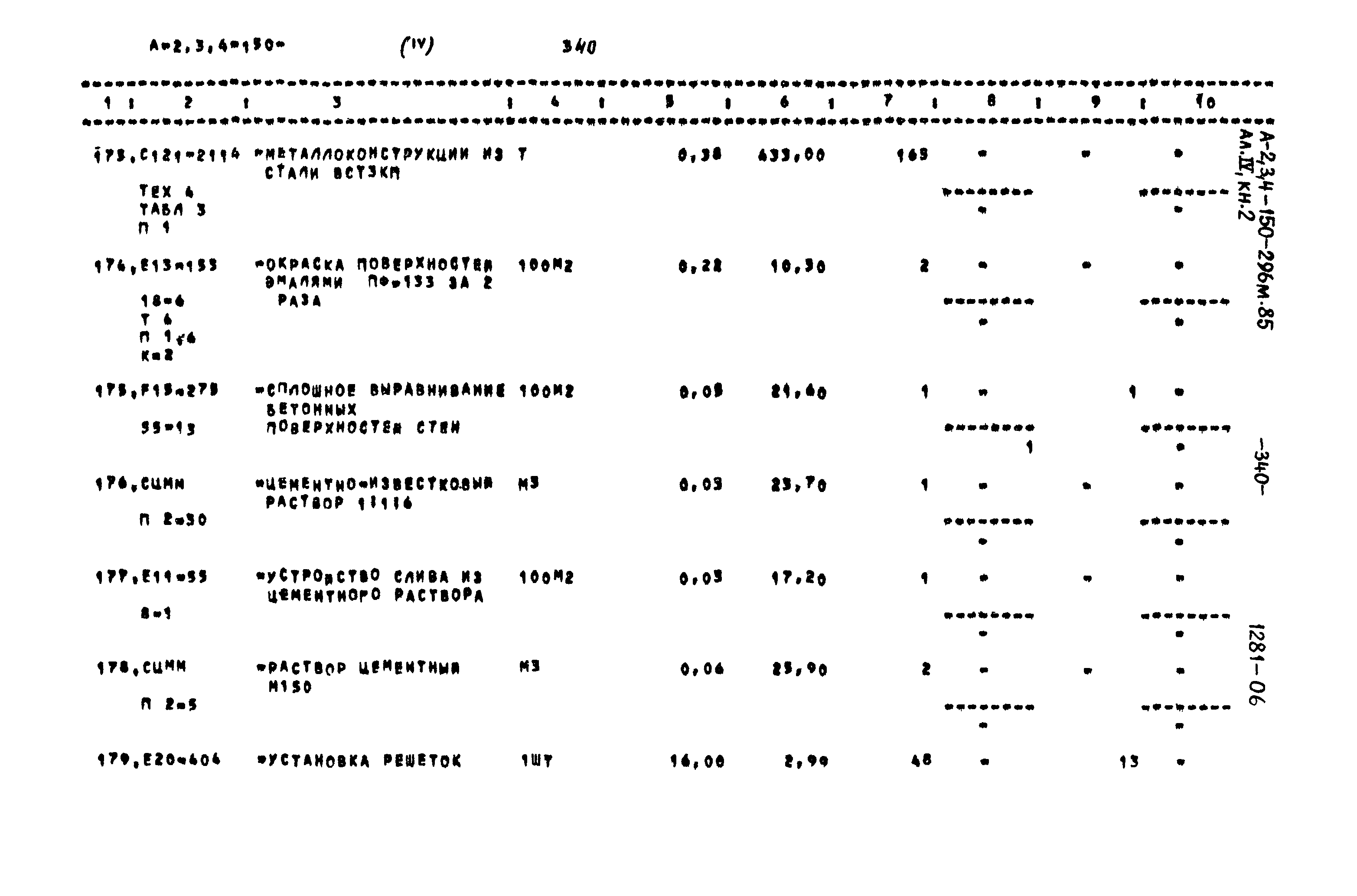 Типовой проект А-II,III,IV-150-296м.85