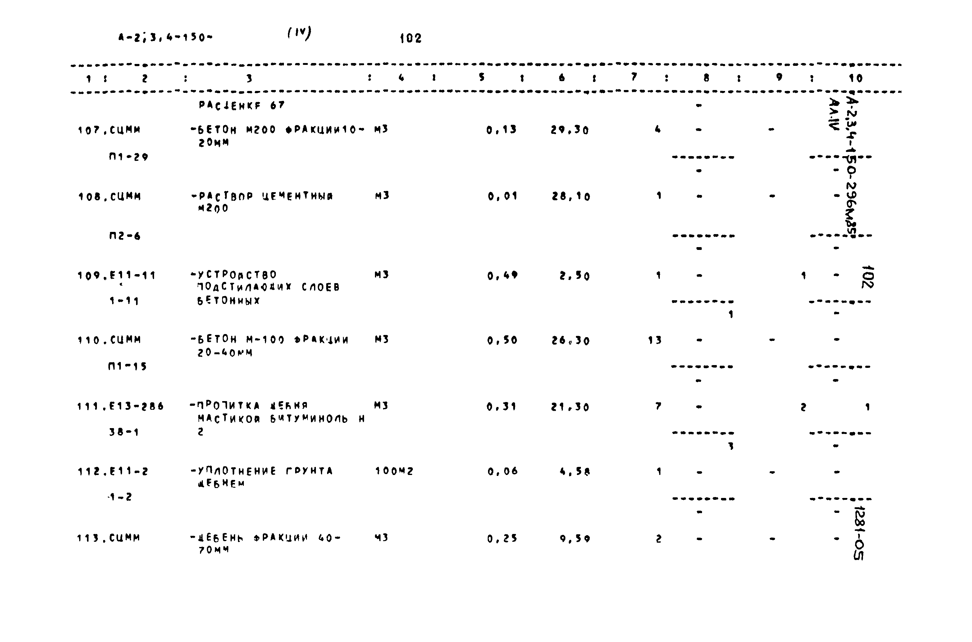 Типовой проект А-II,III,IV-150-296м.85