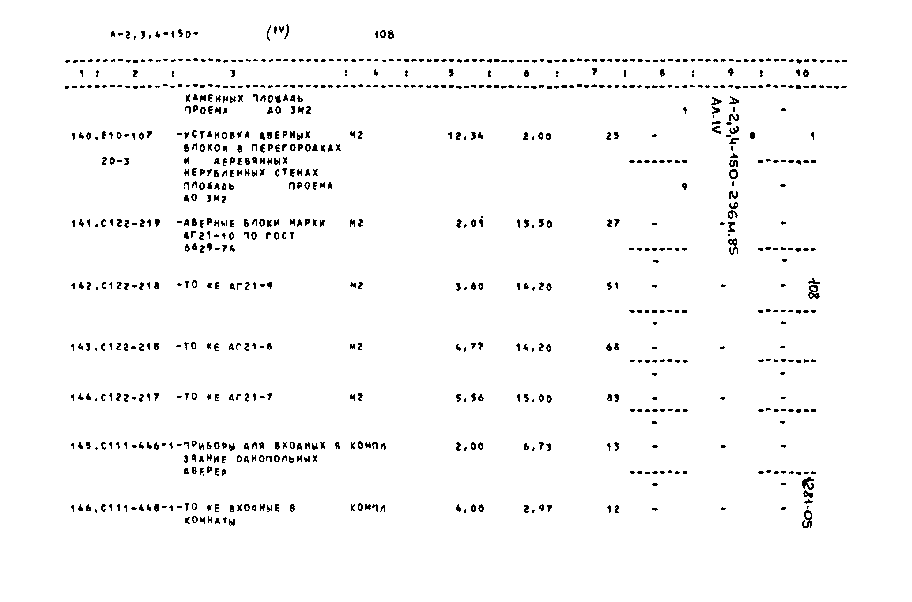 Типовой проект А-II,III,IV-150-296м.85