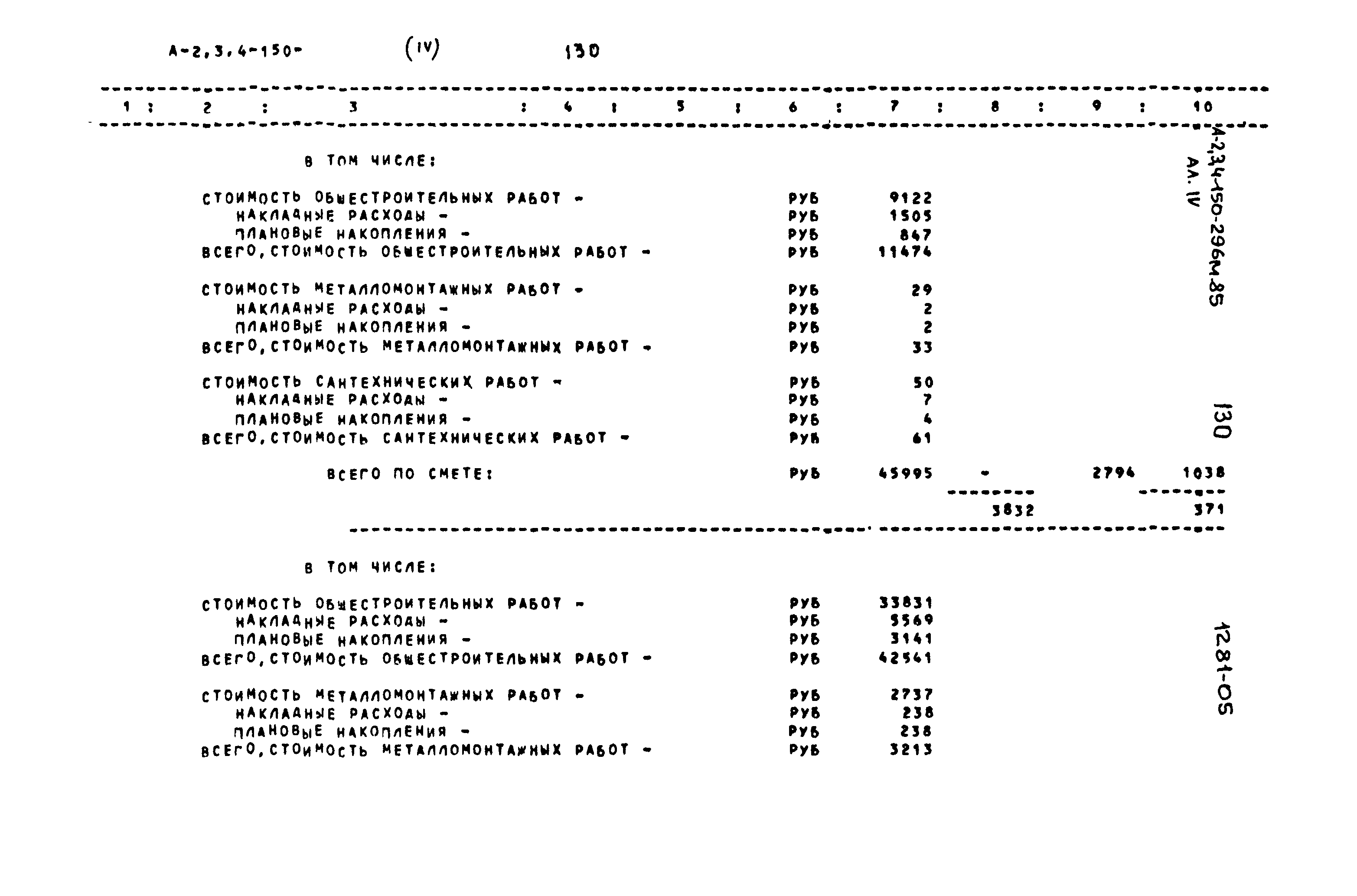 Типовой проект А-II,III,IV-150-296м.85
