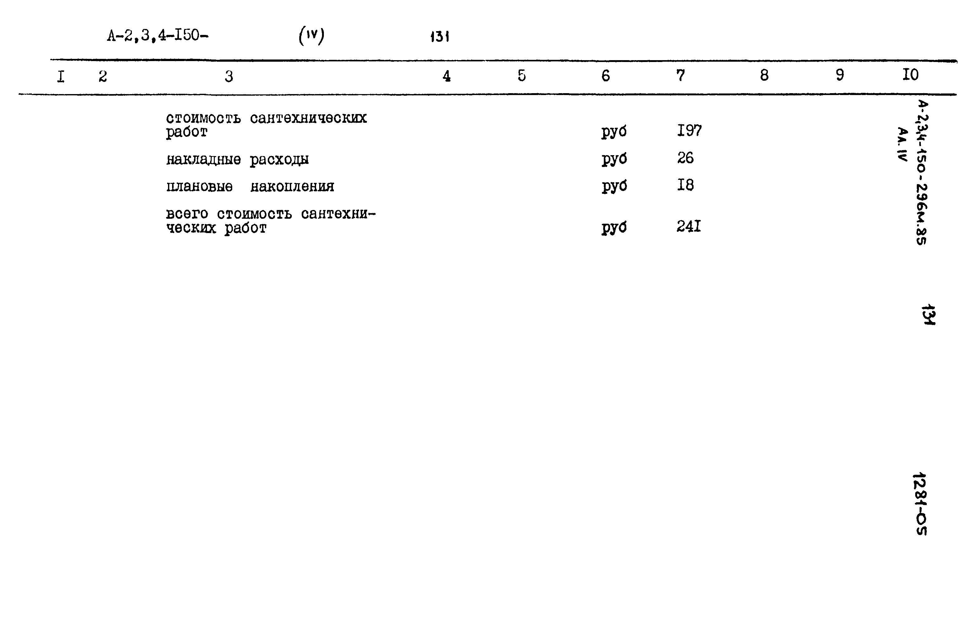 Типовой проект А-II,III,IV-150-296м.85