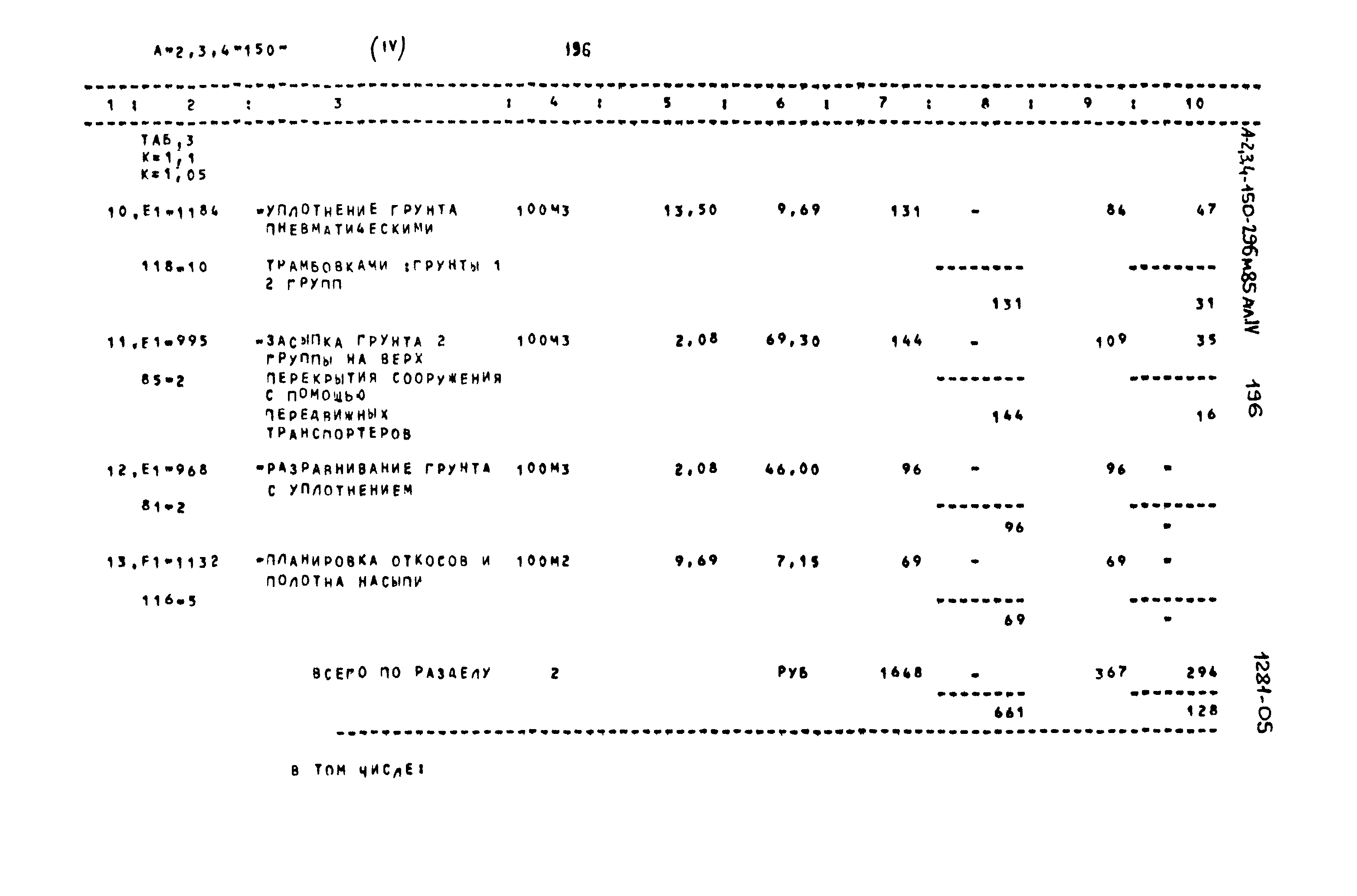 Типовой проект А-II,III,IV-150-296м.85