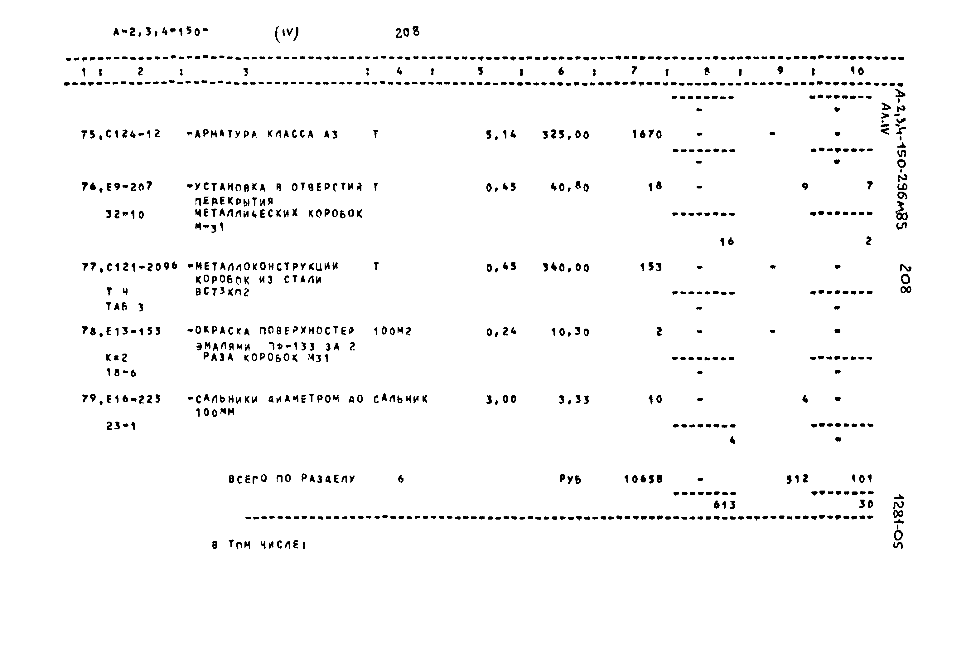 Типовой проект А-II,III,IV-150-296м.85