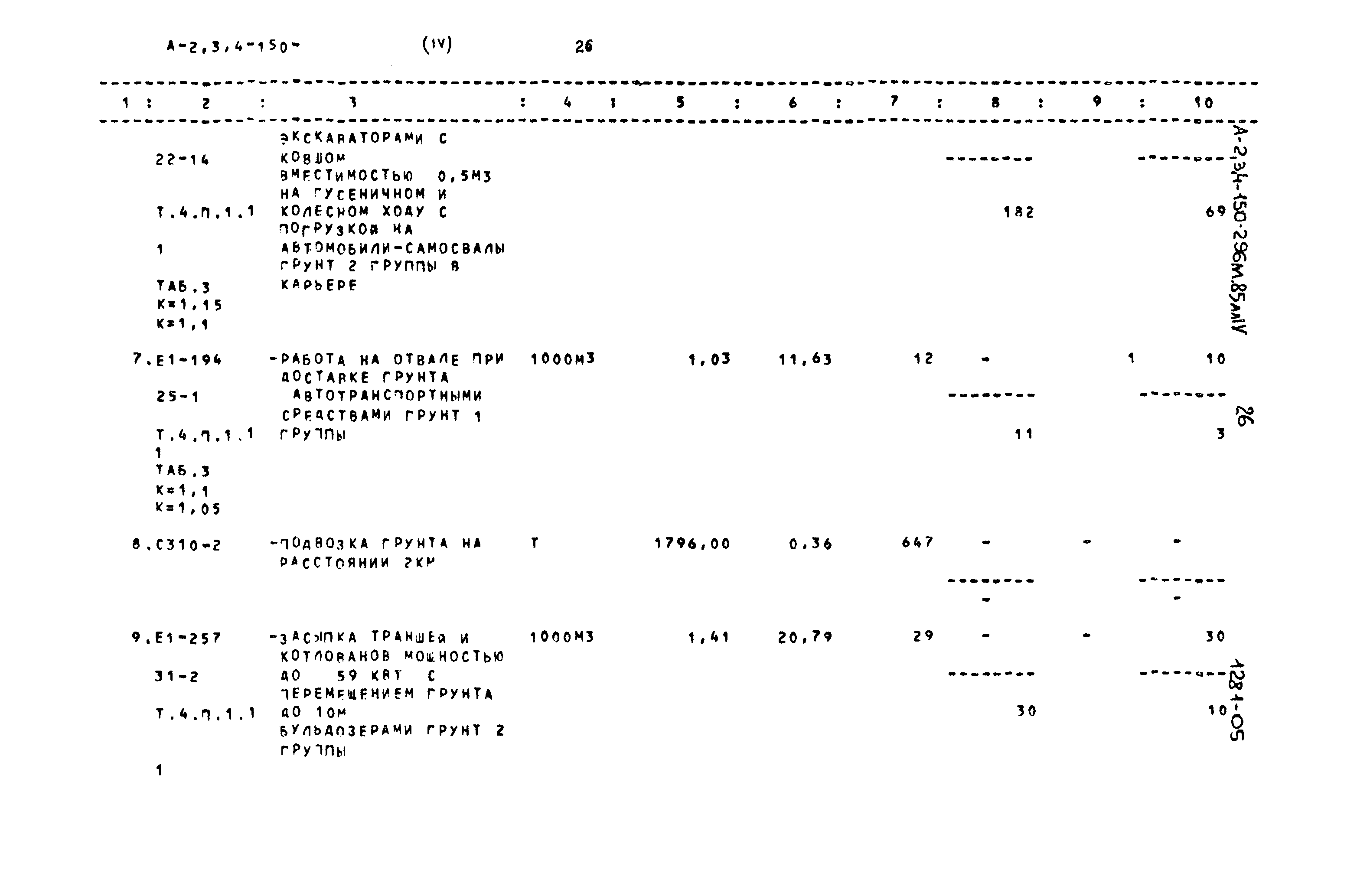 Типовой проект А-II,III,IV-150-296м.85
