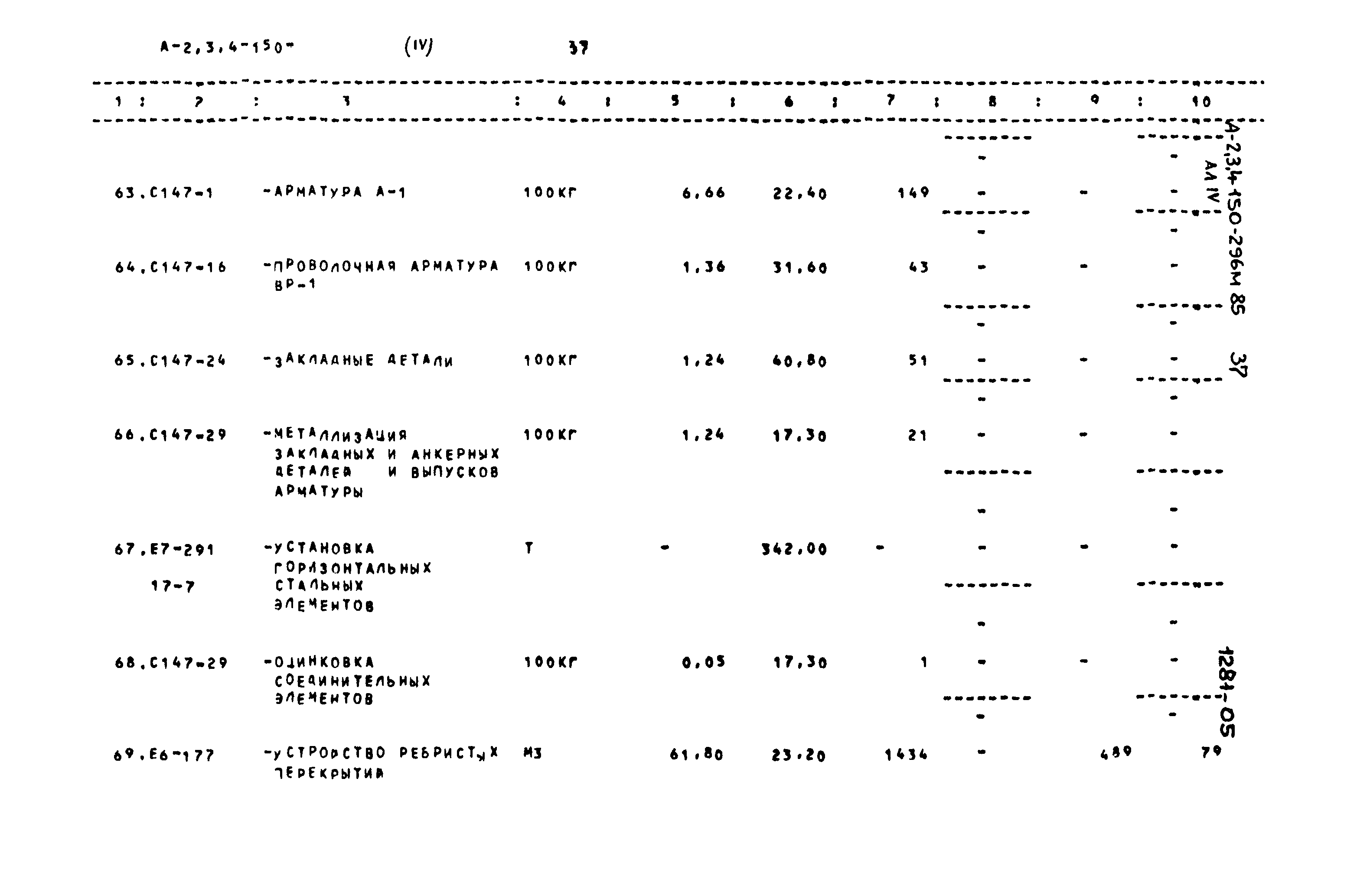 Типовой проект А-II,III,IV-150-296м.85