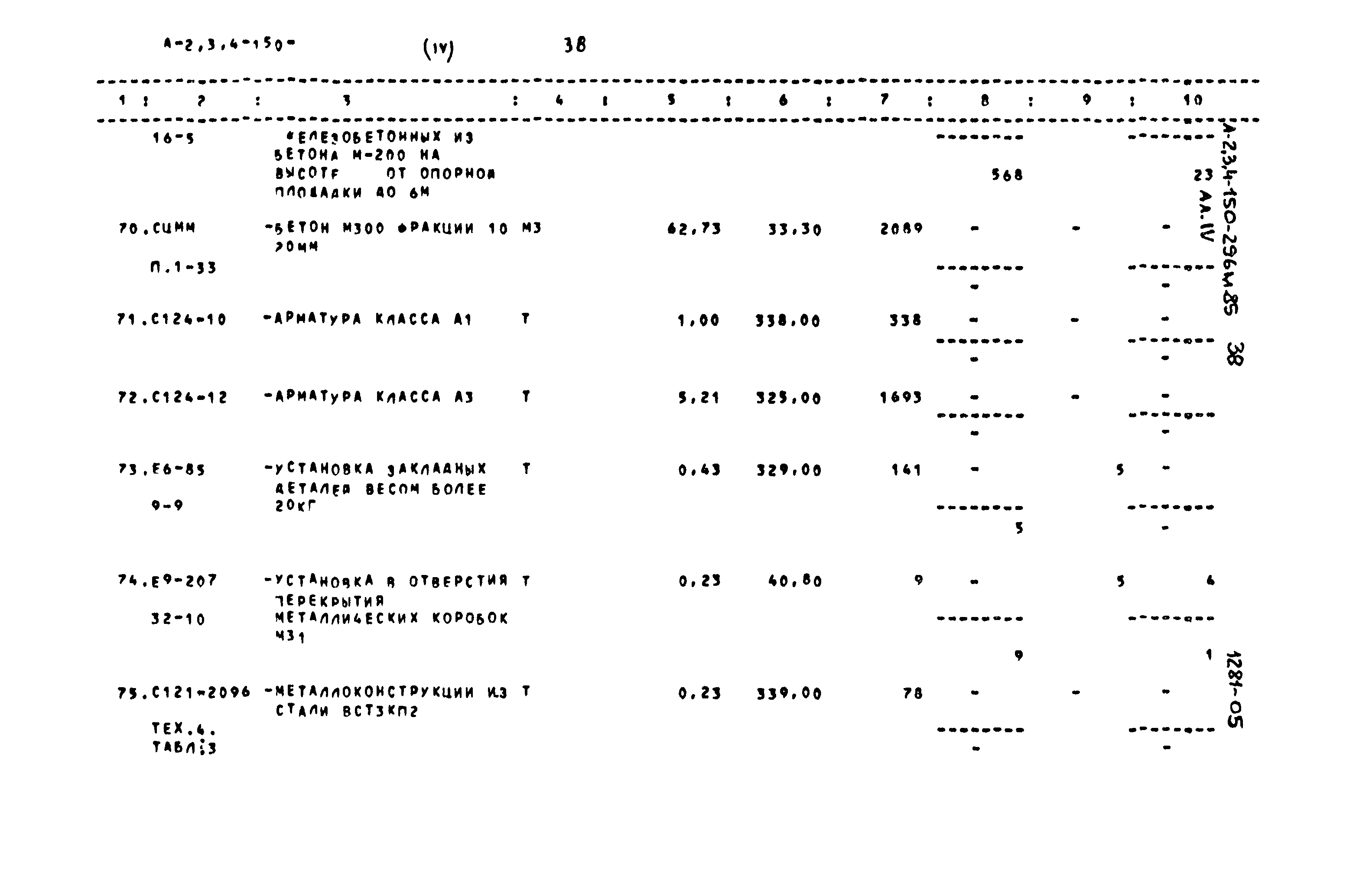 Типовой проект А-II,III,IV-150-296м.85
