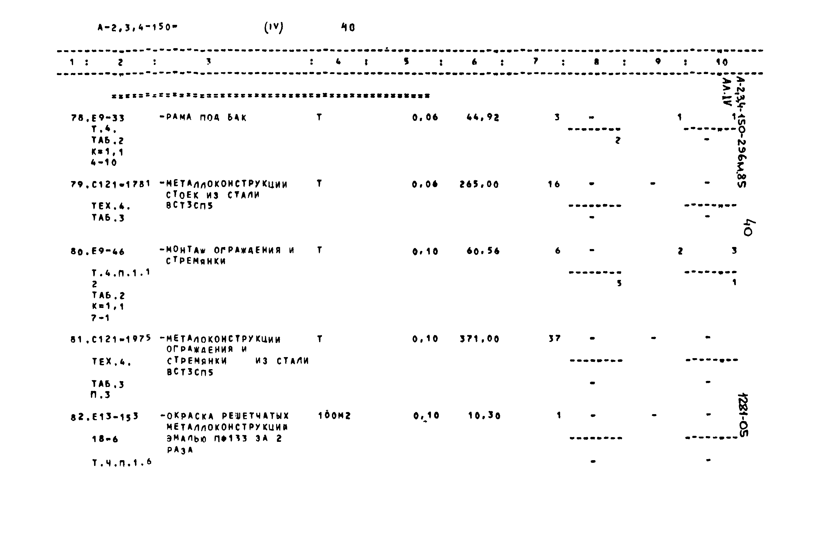 Типовой проект А-II,III,IV-150-296м.85