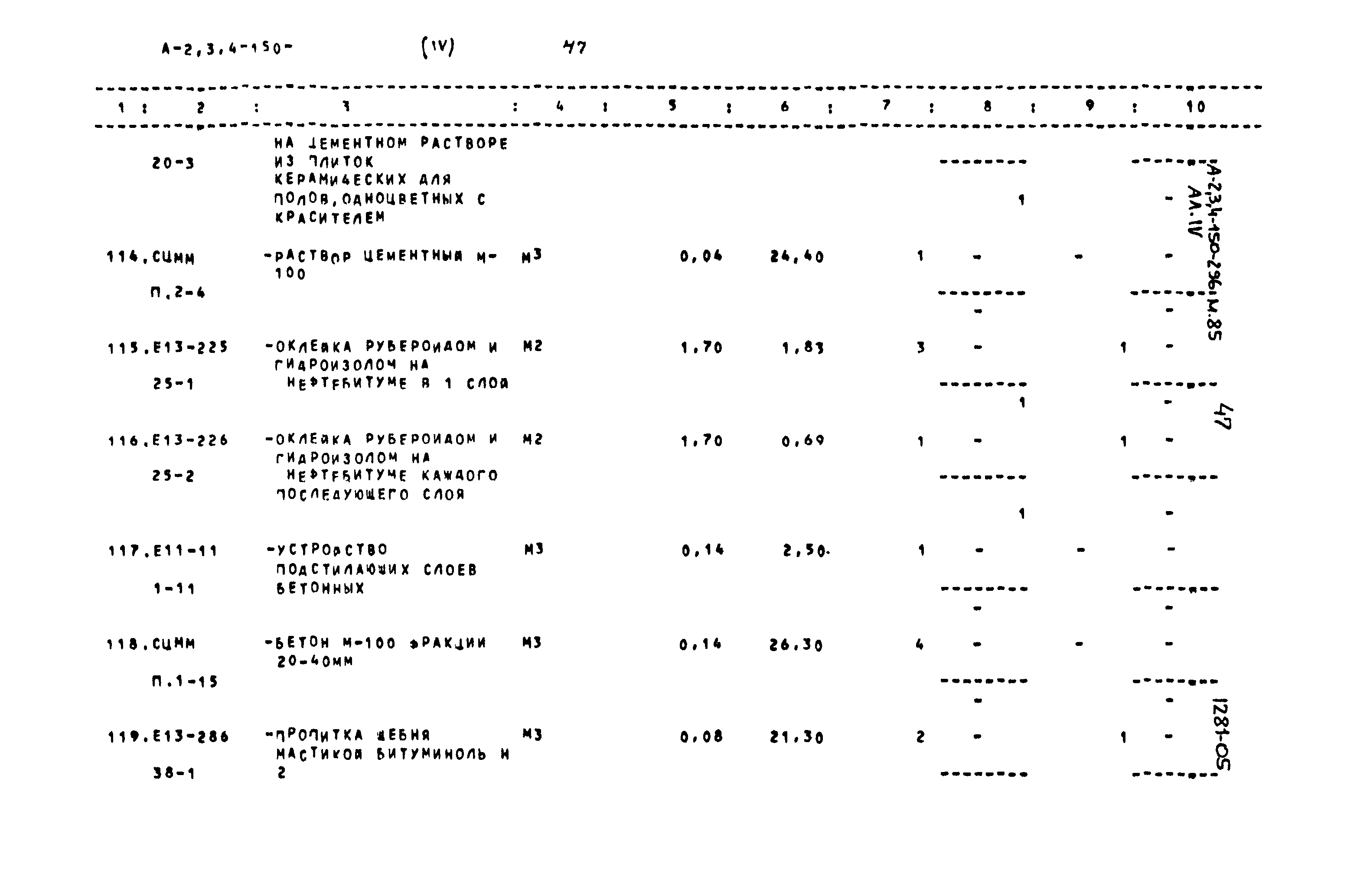 Типовой проект А-II,III,IV-150-296м.85