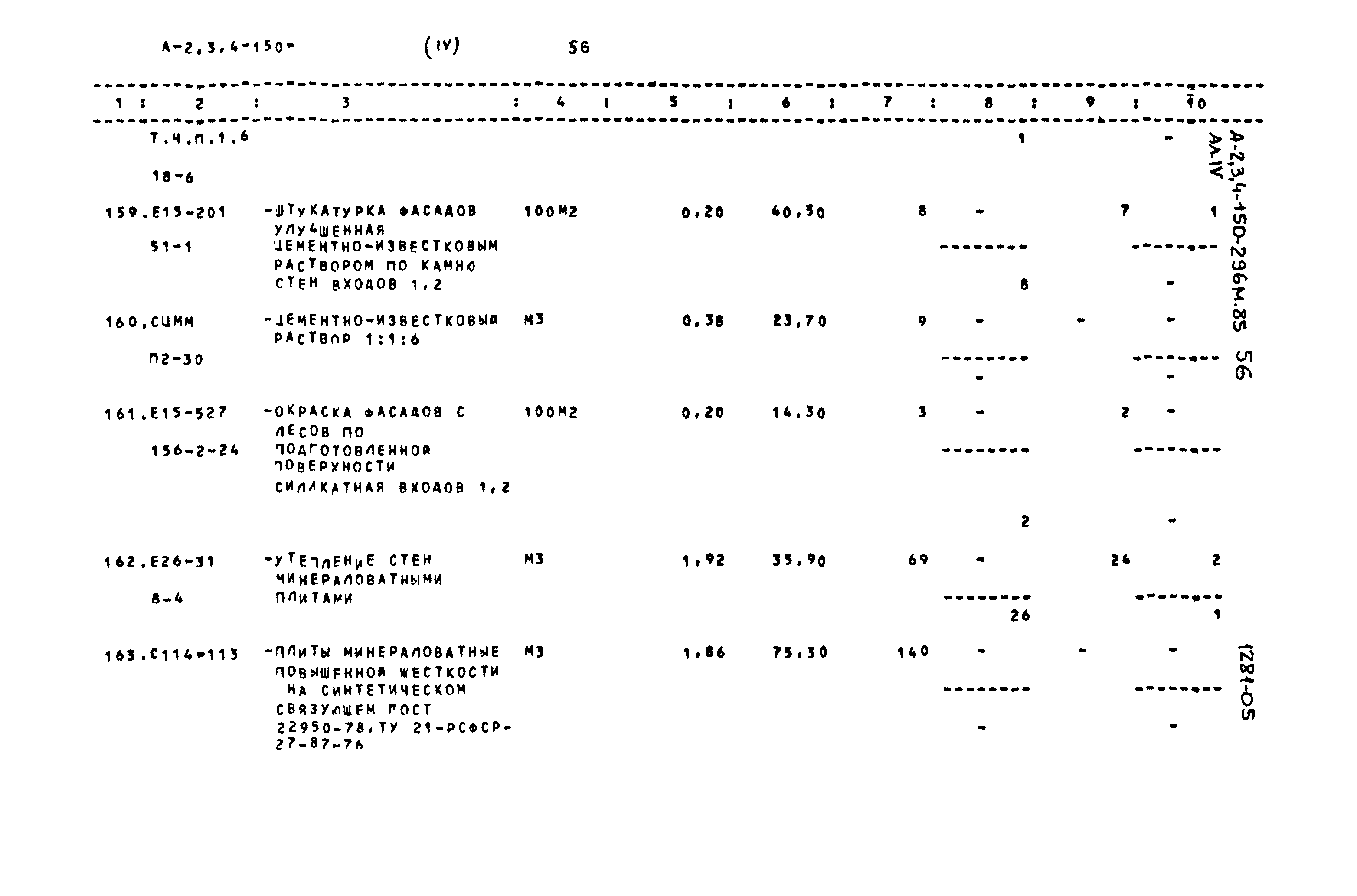 Типовой проект А-II,III,IV-150-296м.85