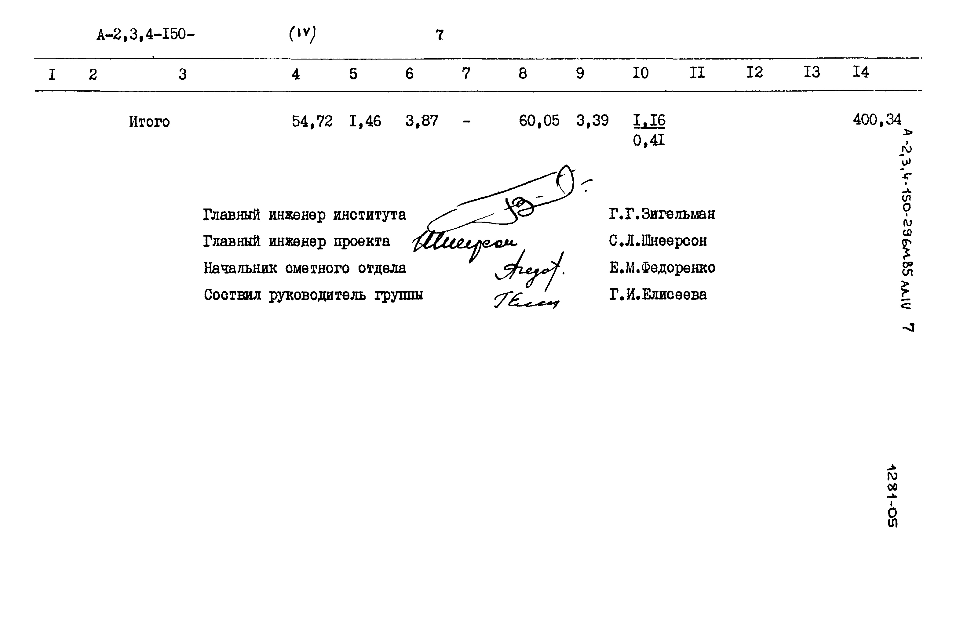 Типовой проект А-II,III,IV-150-296м.85