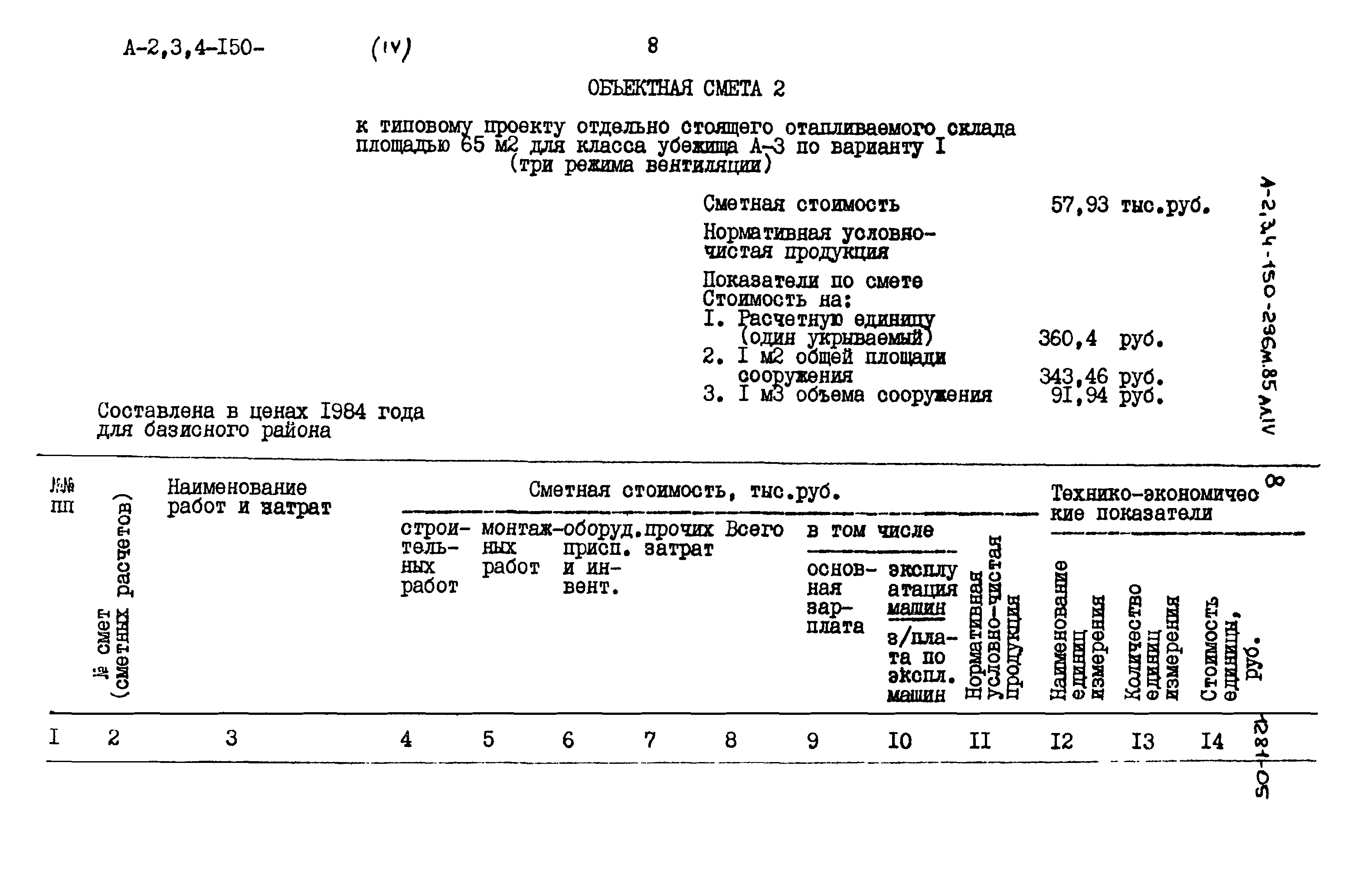 Типовой проект А-II,III,IV-150-296м.85
