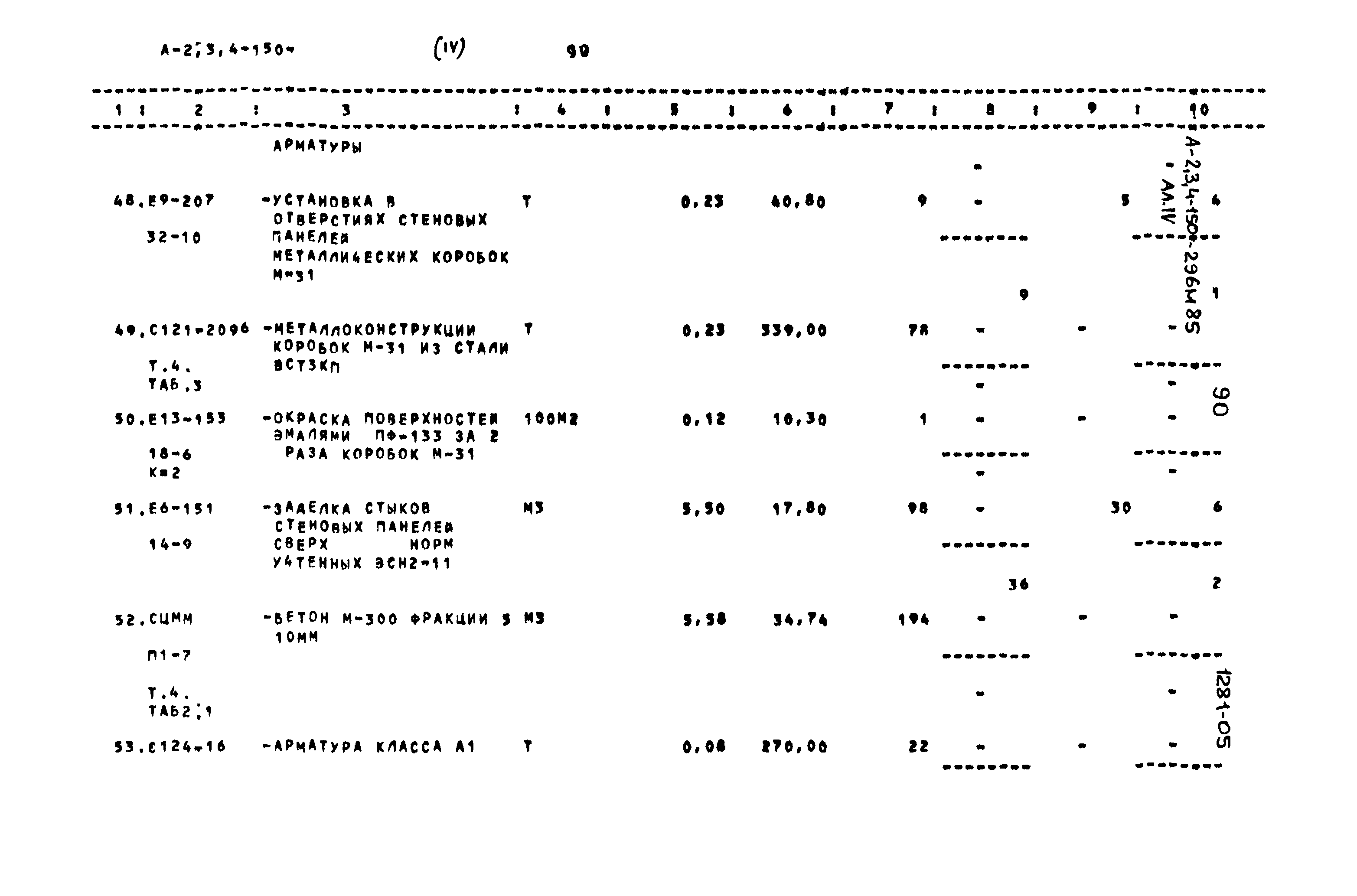 Типовой проект А-II,III,IV-150-296м.85