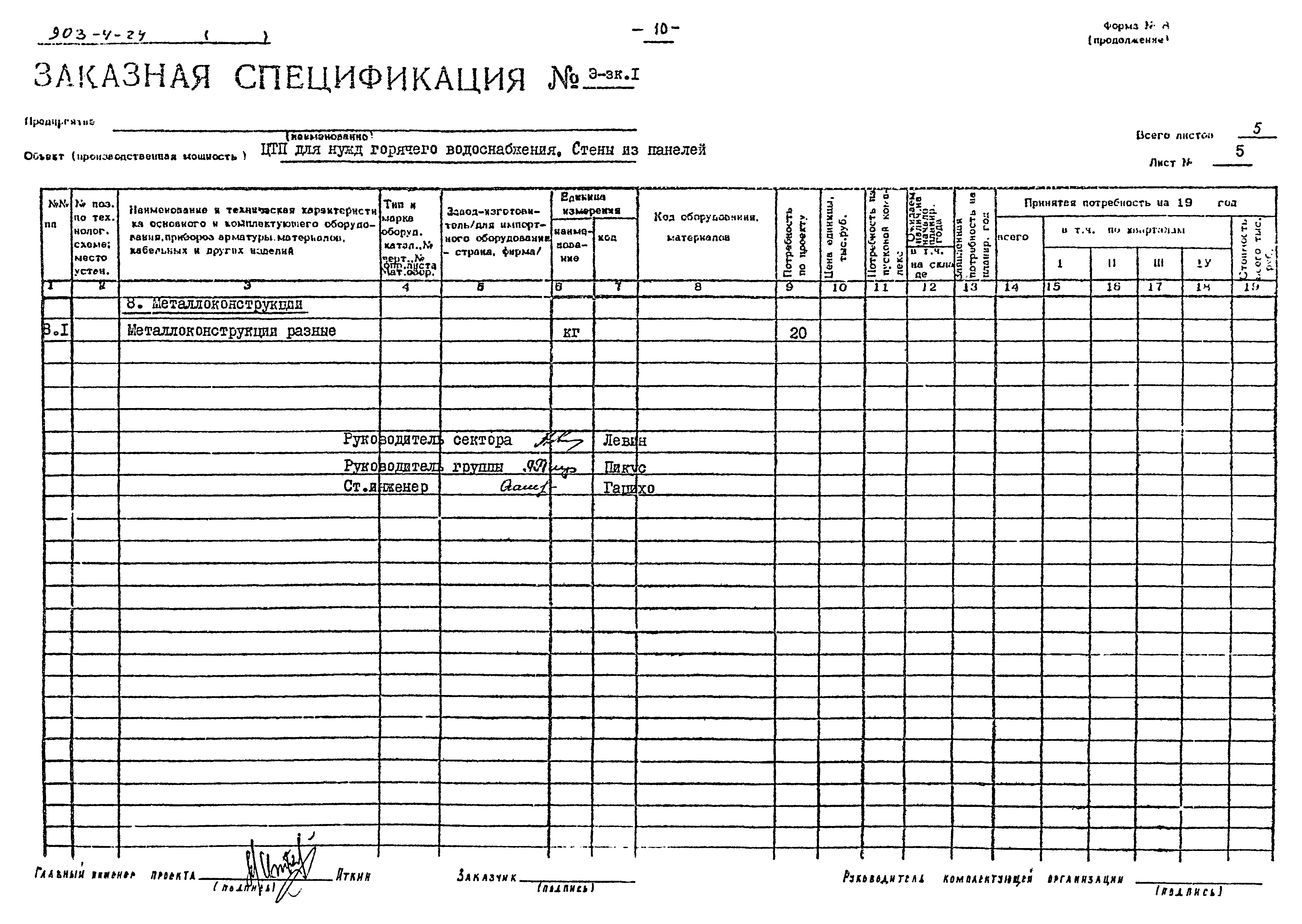 Типовой проект 903-4-24