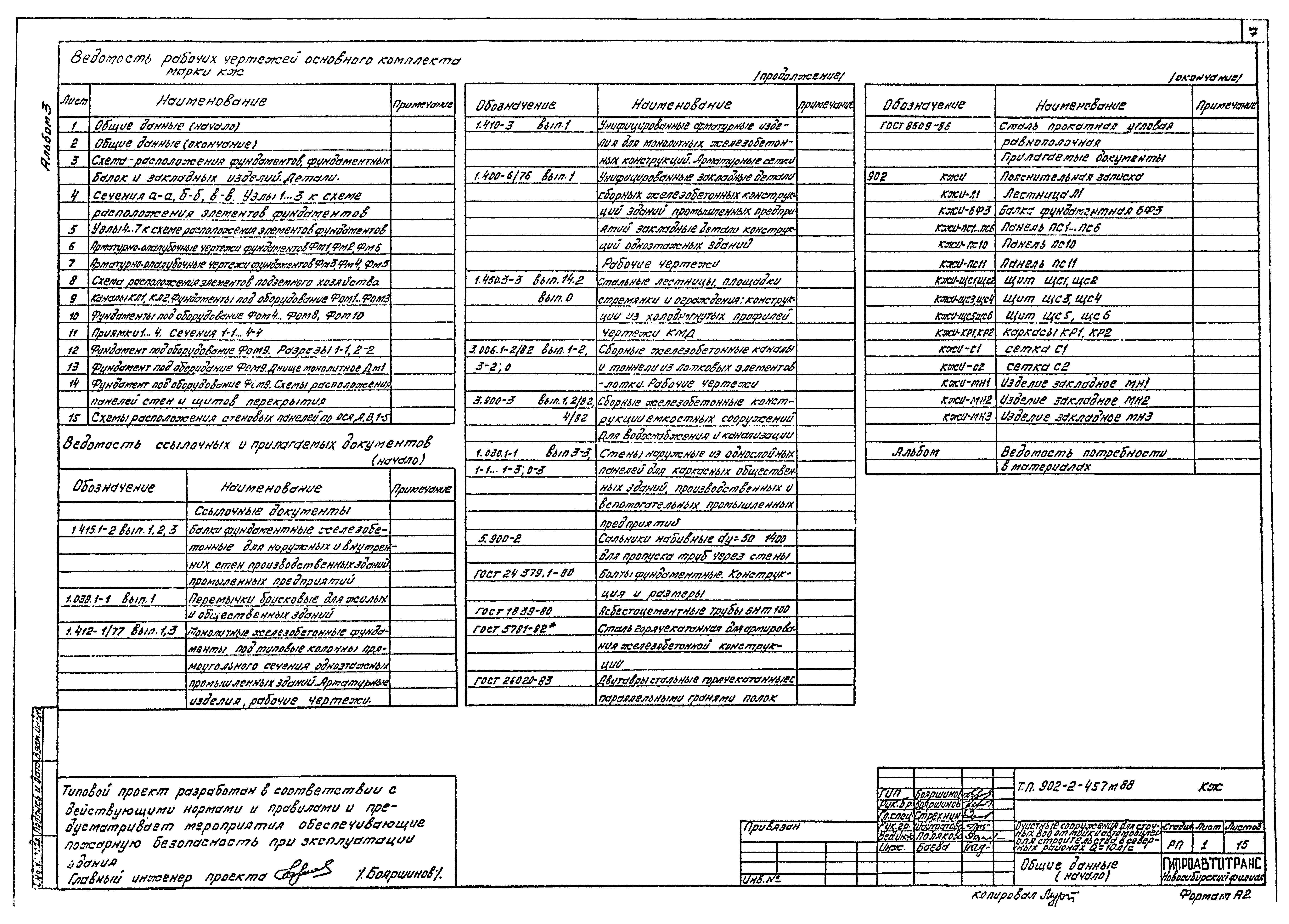 Типовой проект 902-2-457м.88