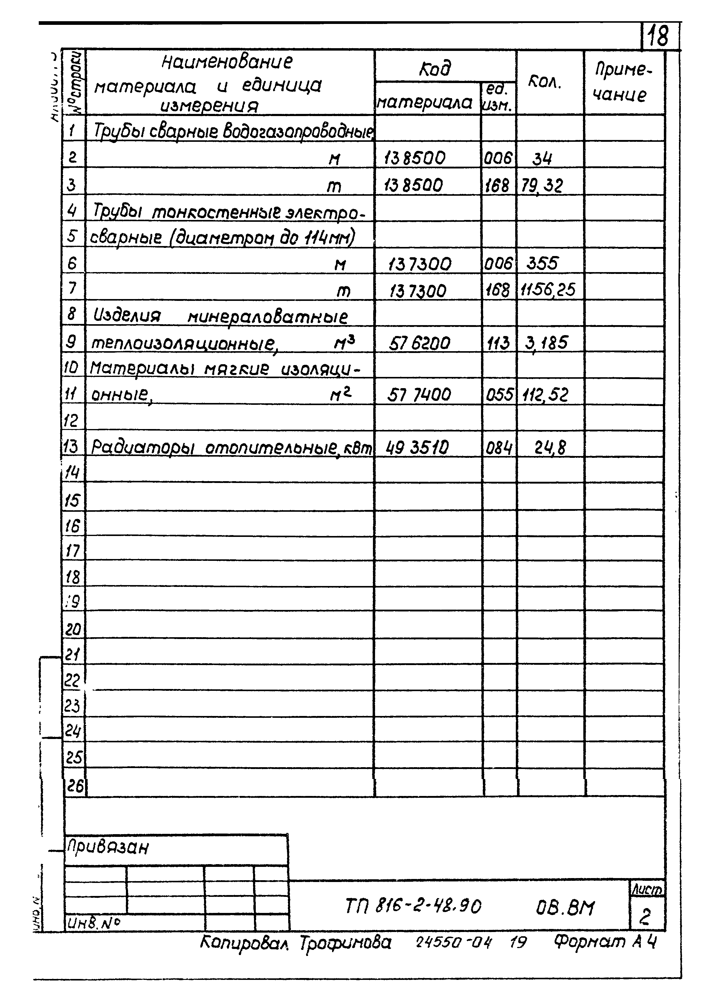 Типовой проект 816-2-48.90