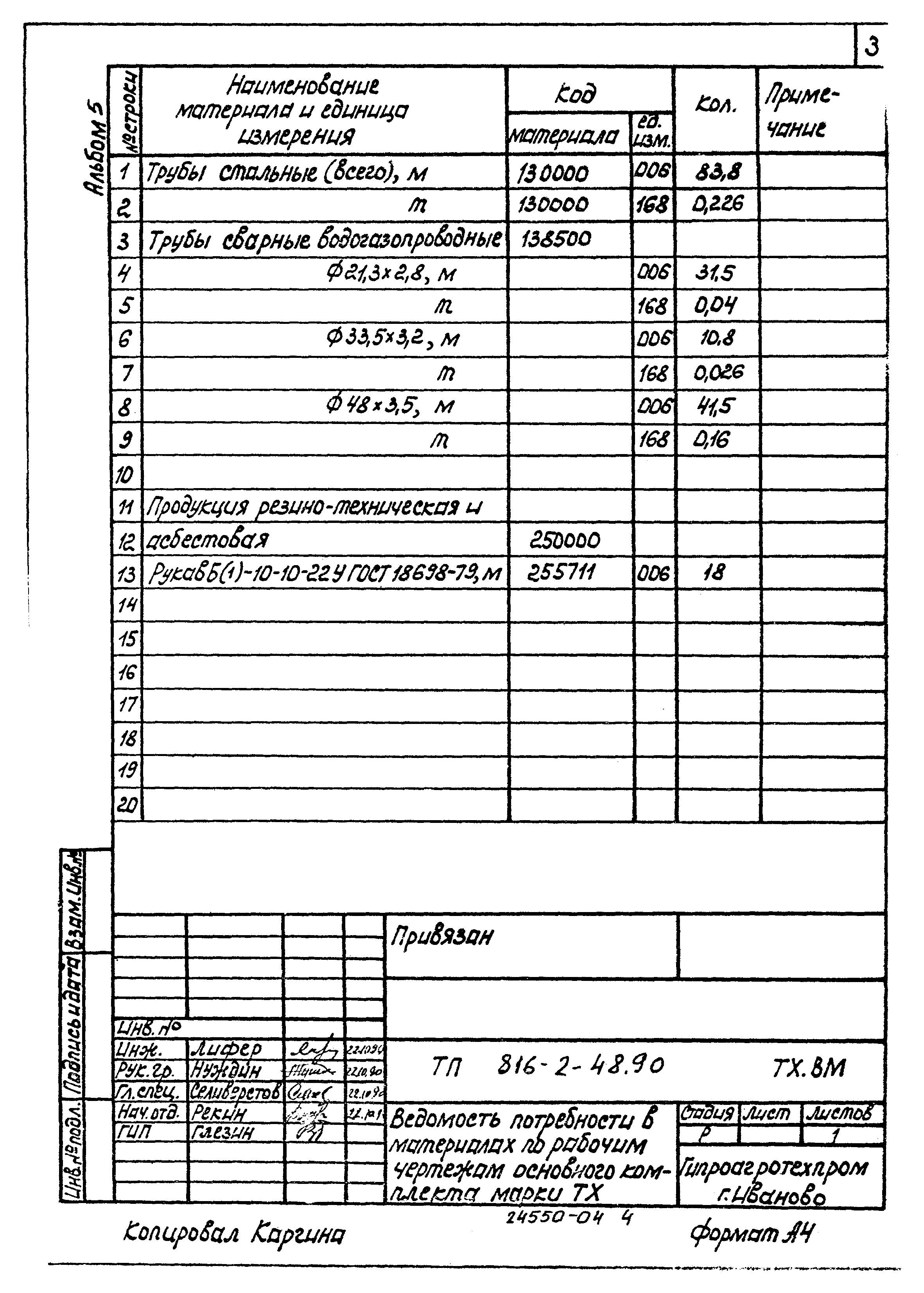 Типовой проект 816-2-48.90