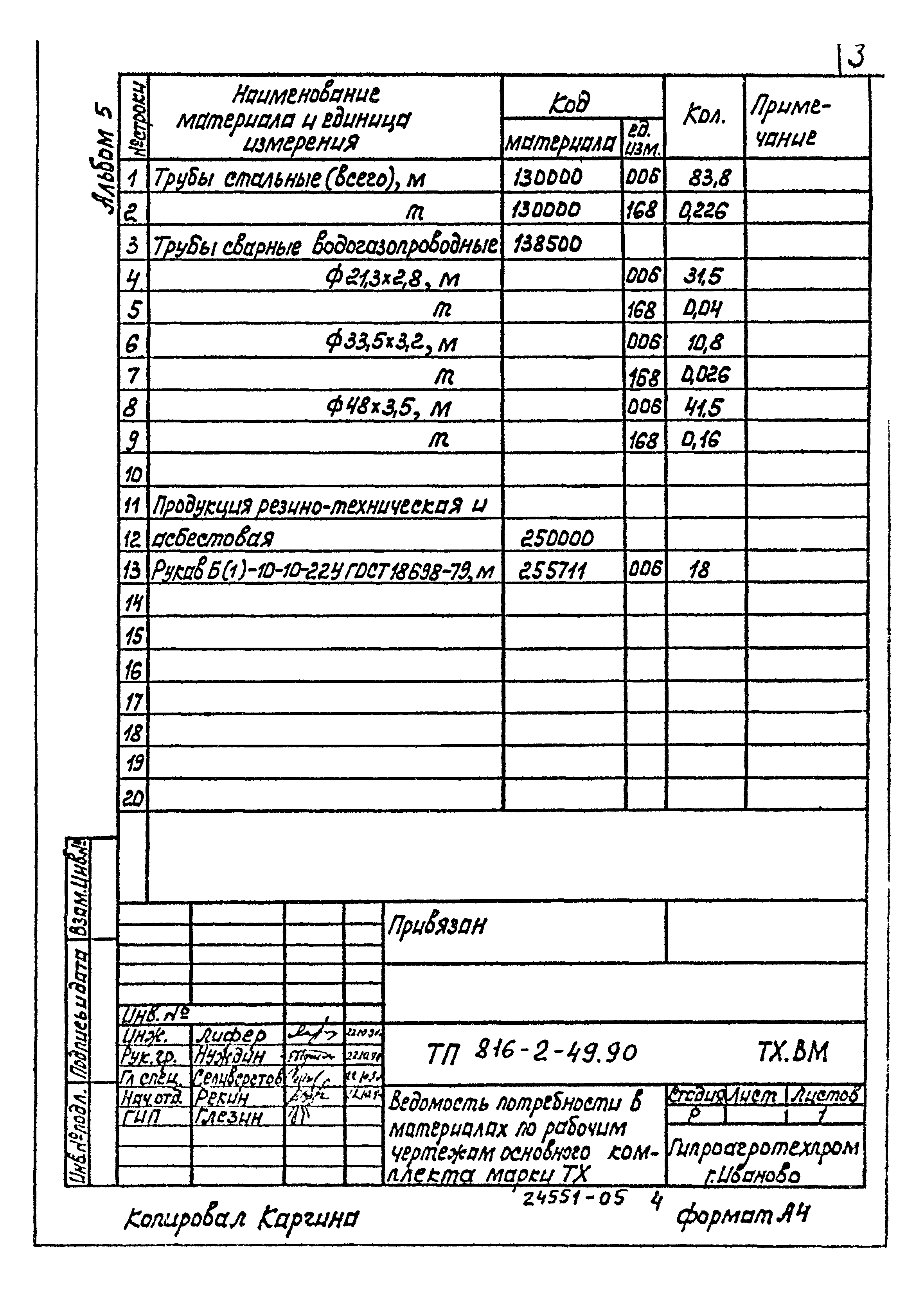 Типовой проект 816-2-49.90