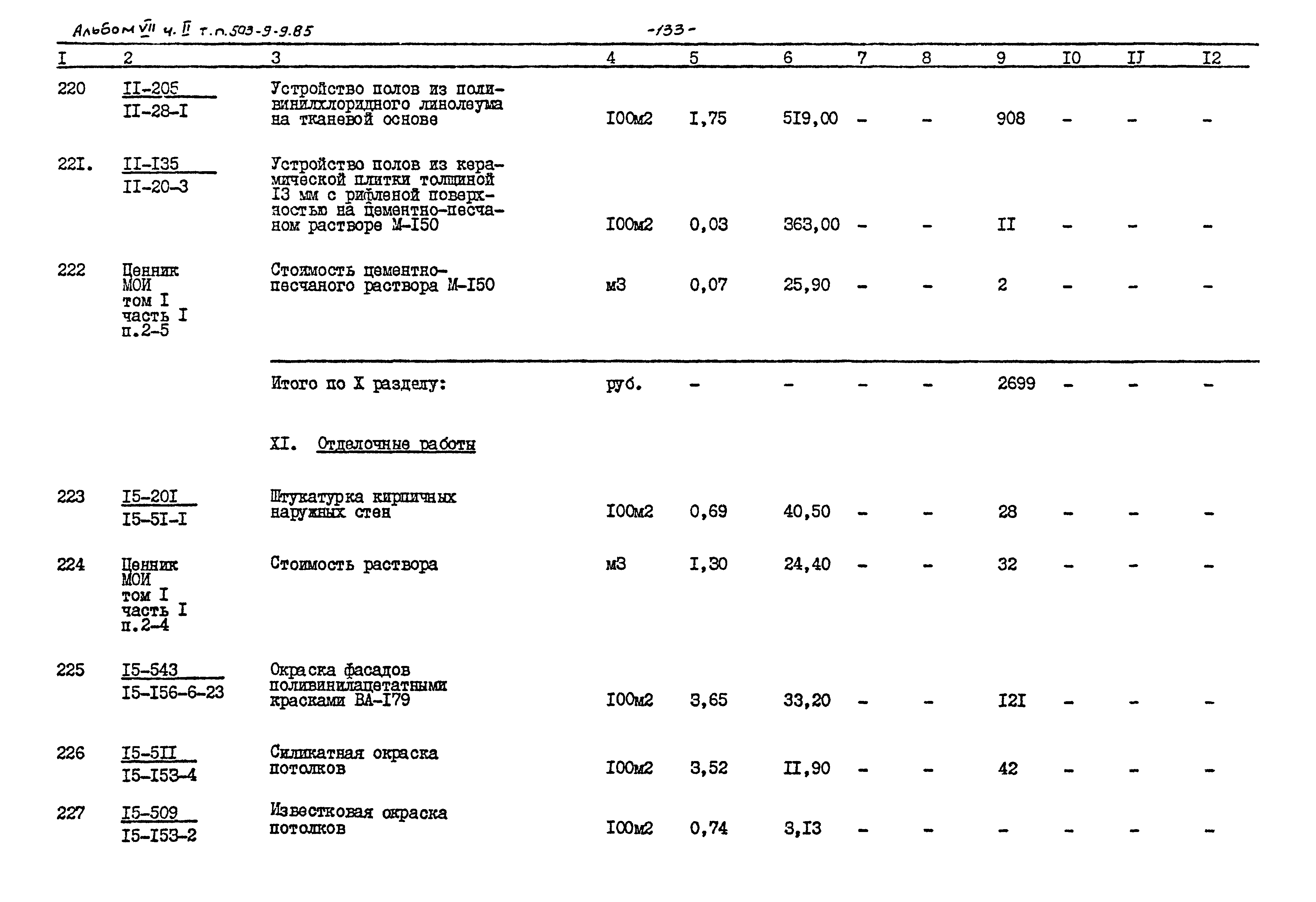Типовой проект 503-9-9.85