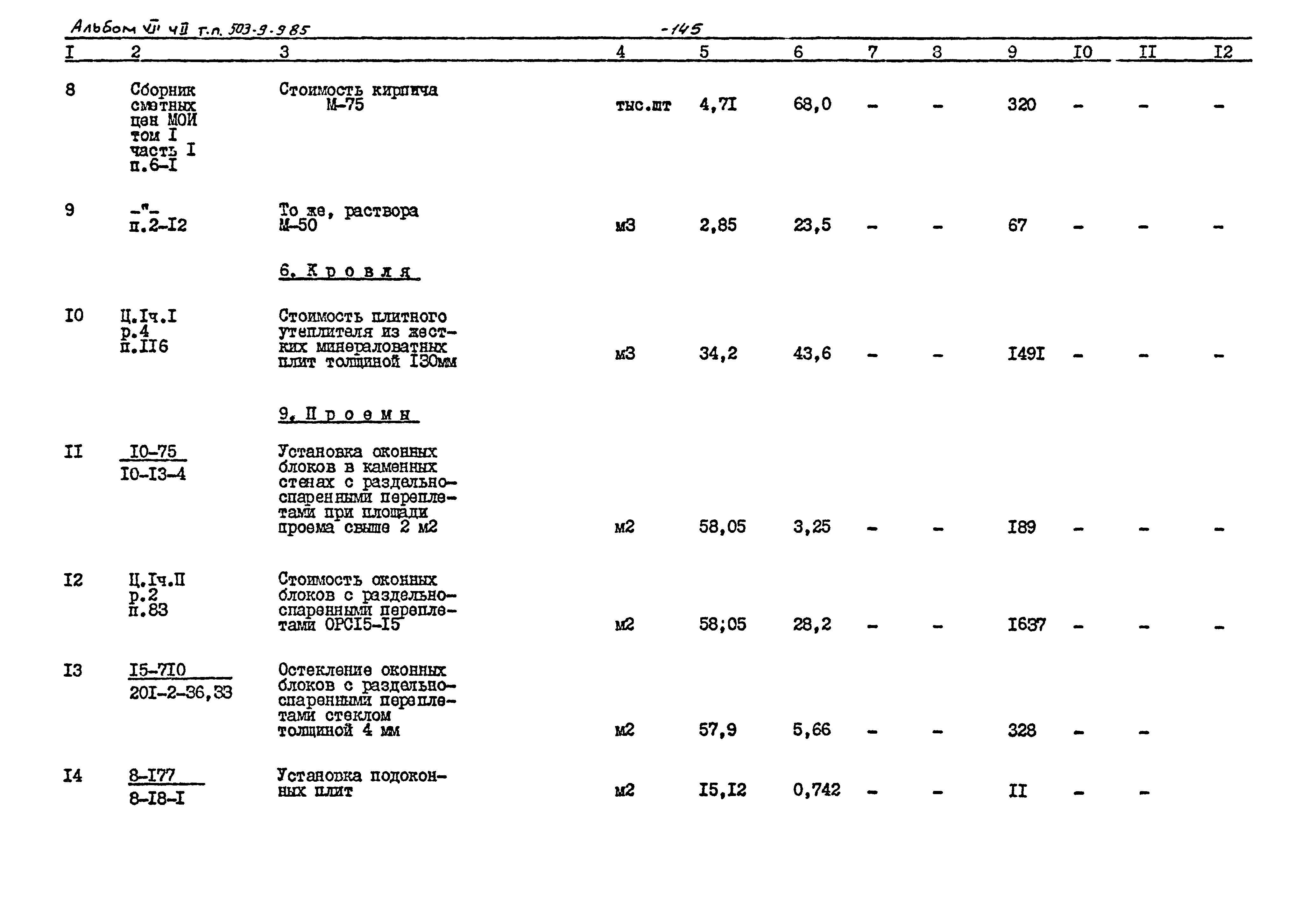 Типовой проект 503-9-9.85