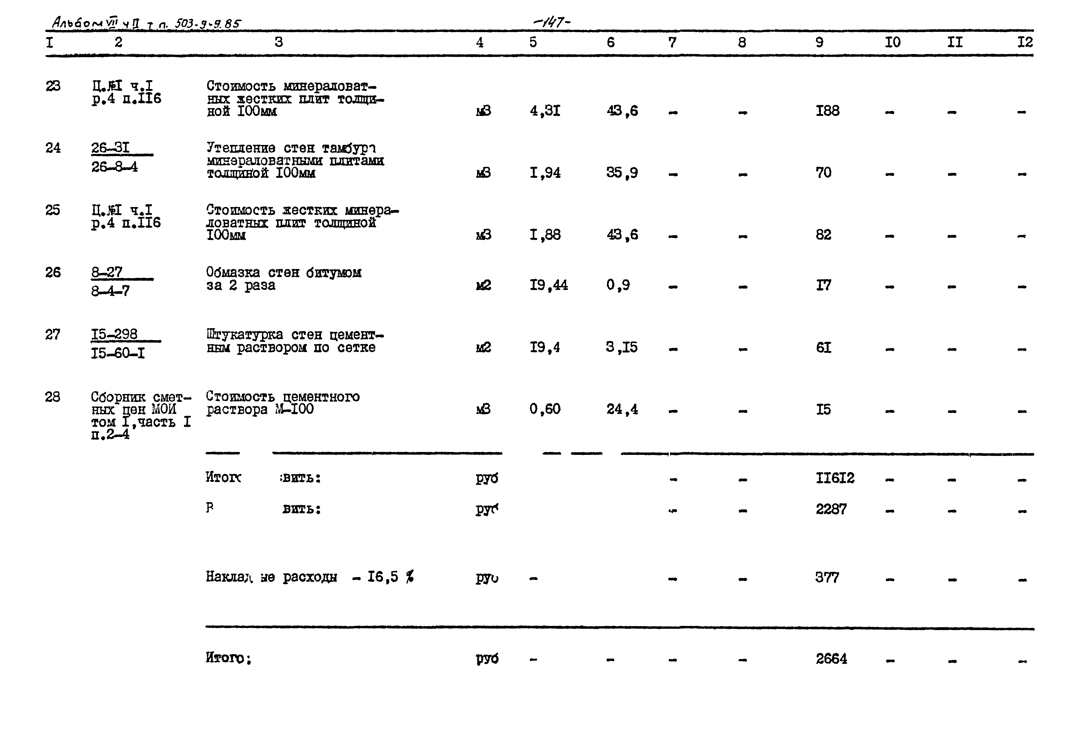Типовой проект 503-9-9.85