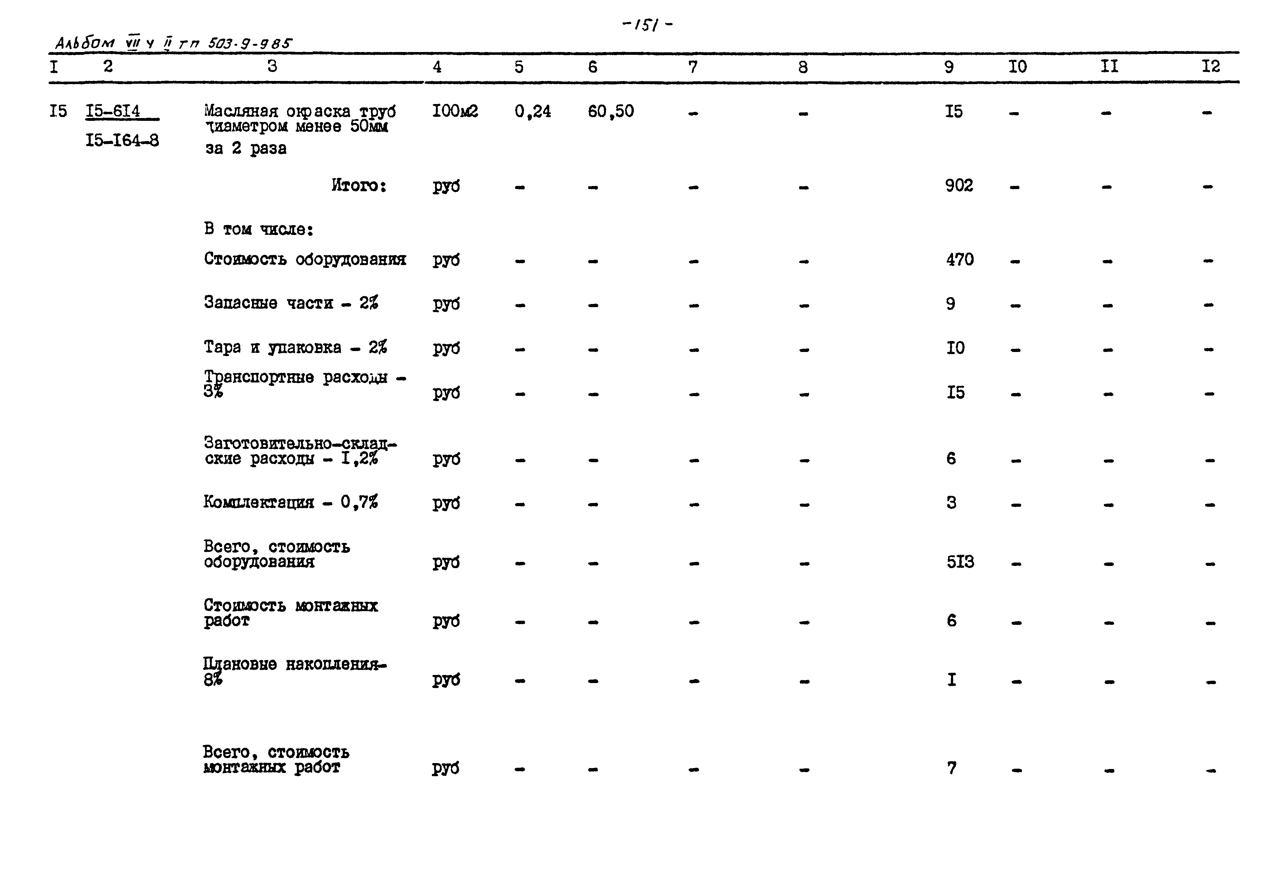 Типовой проект 503-9-9.85