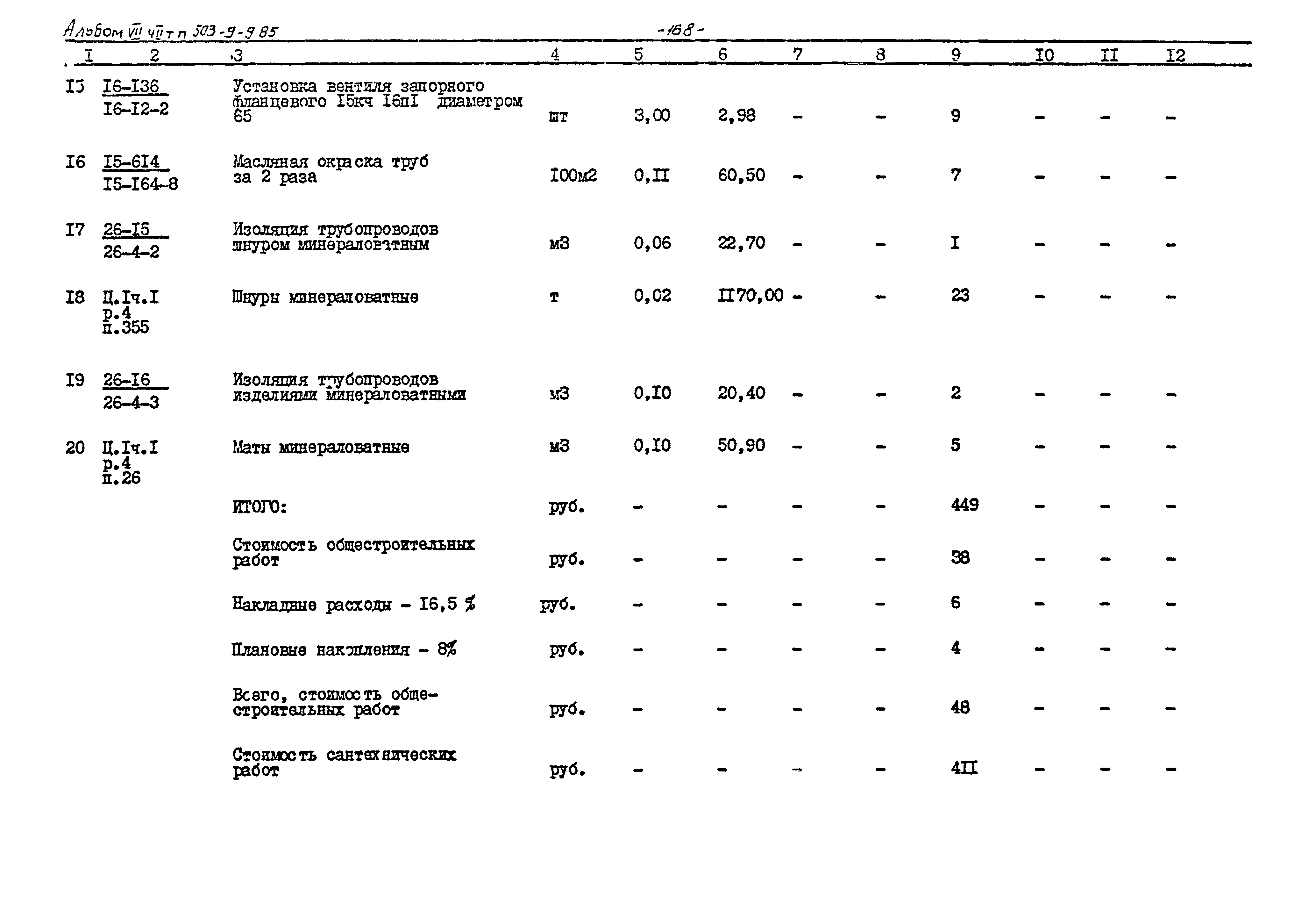 Типовой проект 503-9-9.85