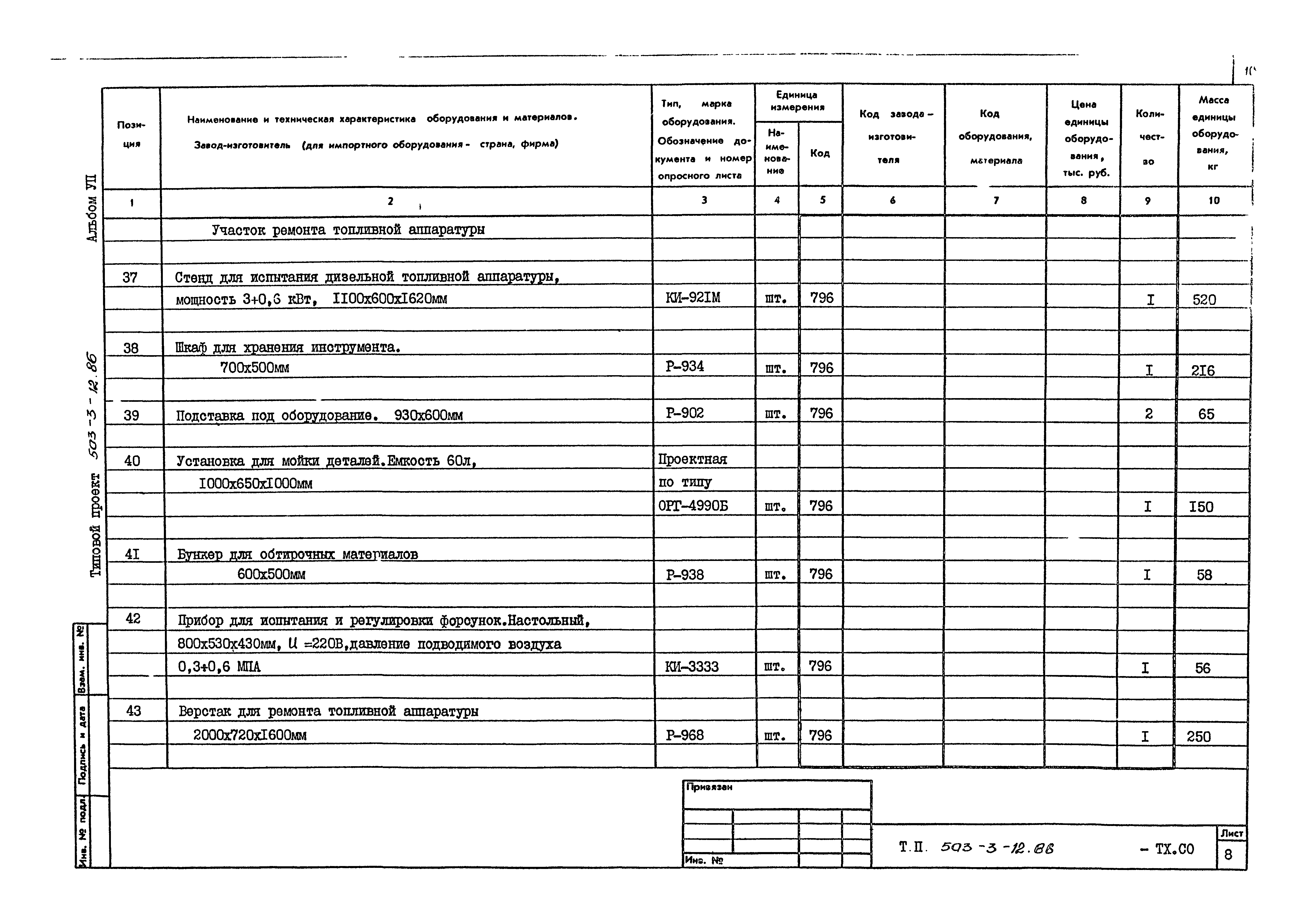 Типовой проект 503-3-12.86