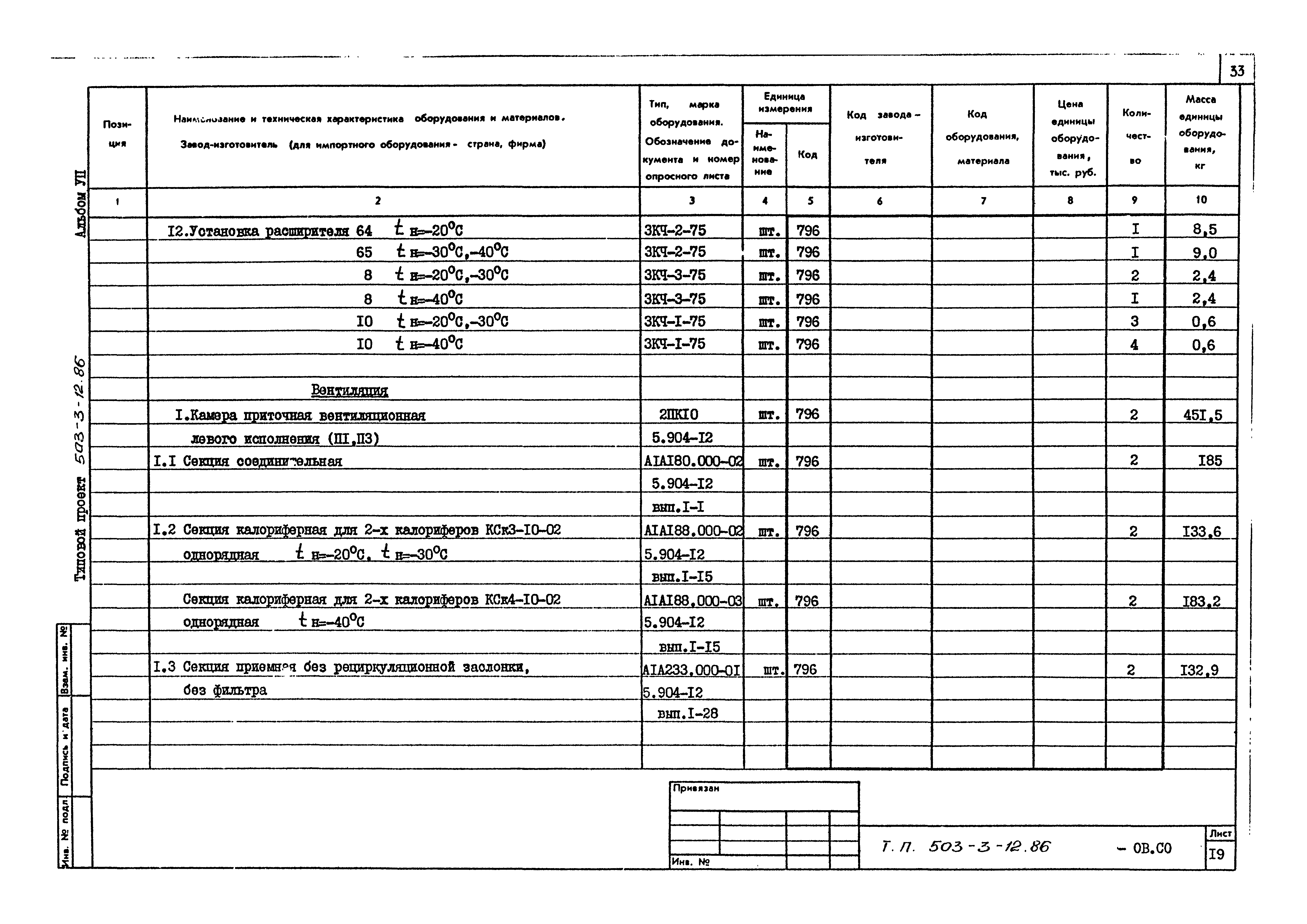 Типовой проект 503-3-12.86