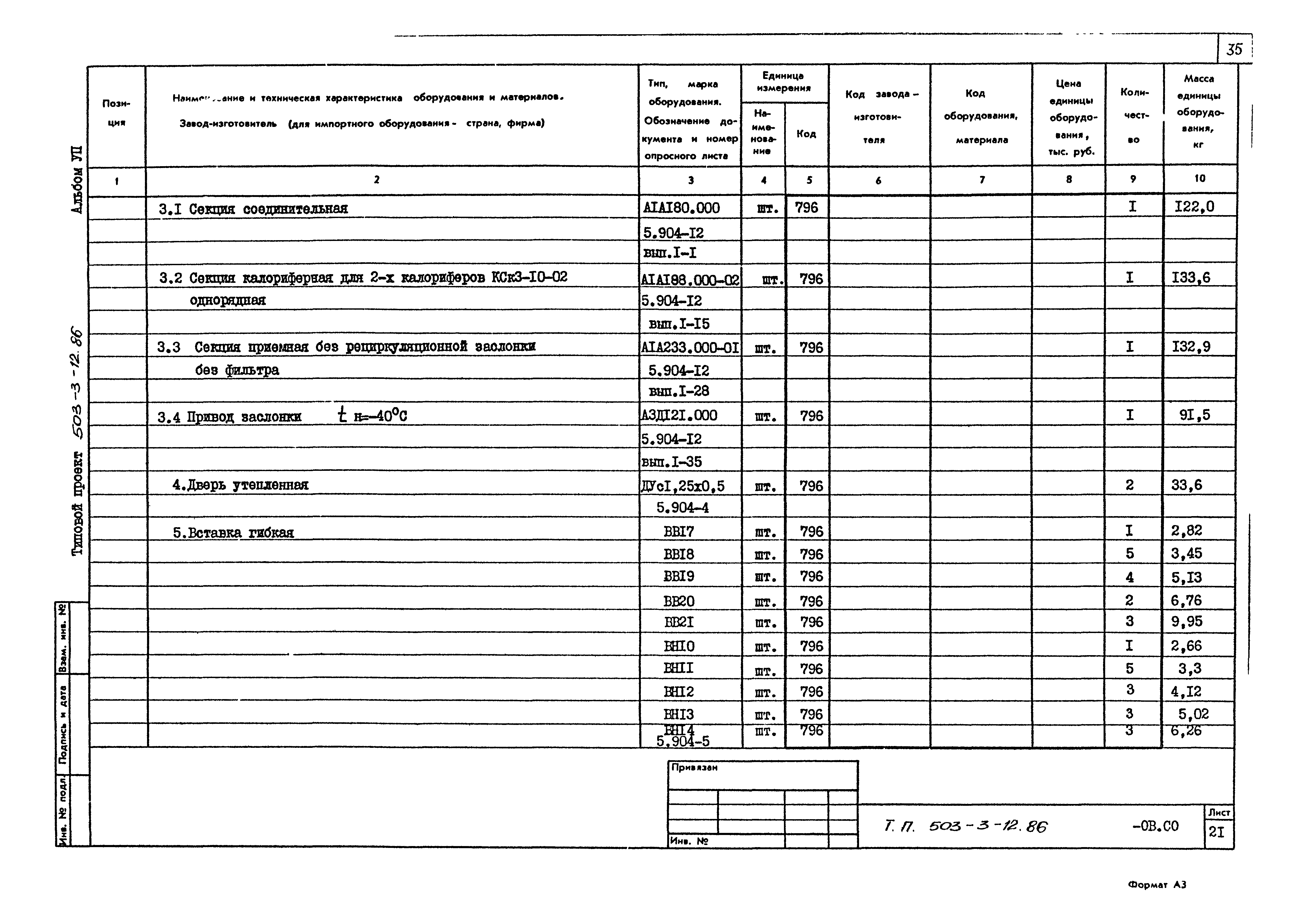Типовой проект 503-3-12.86