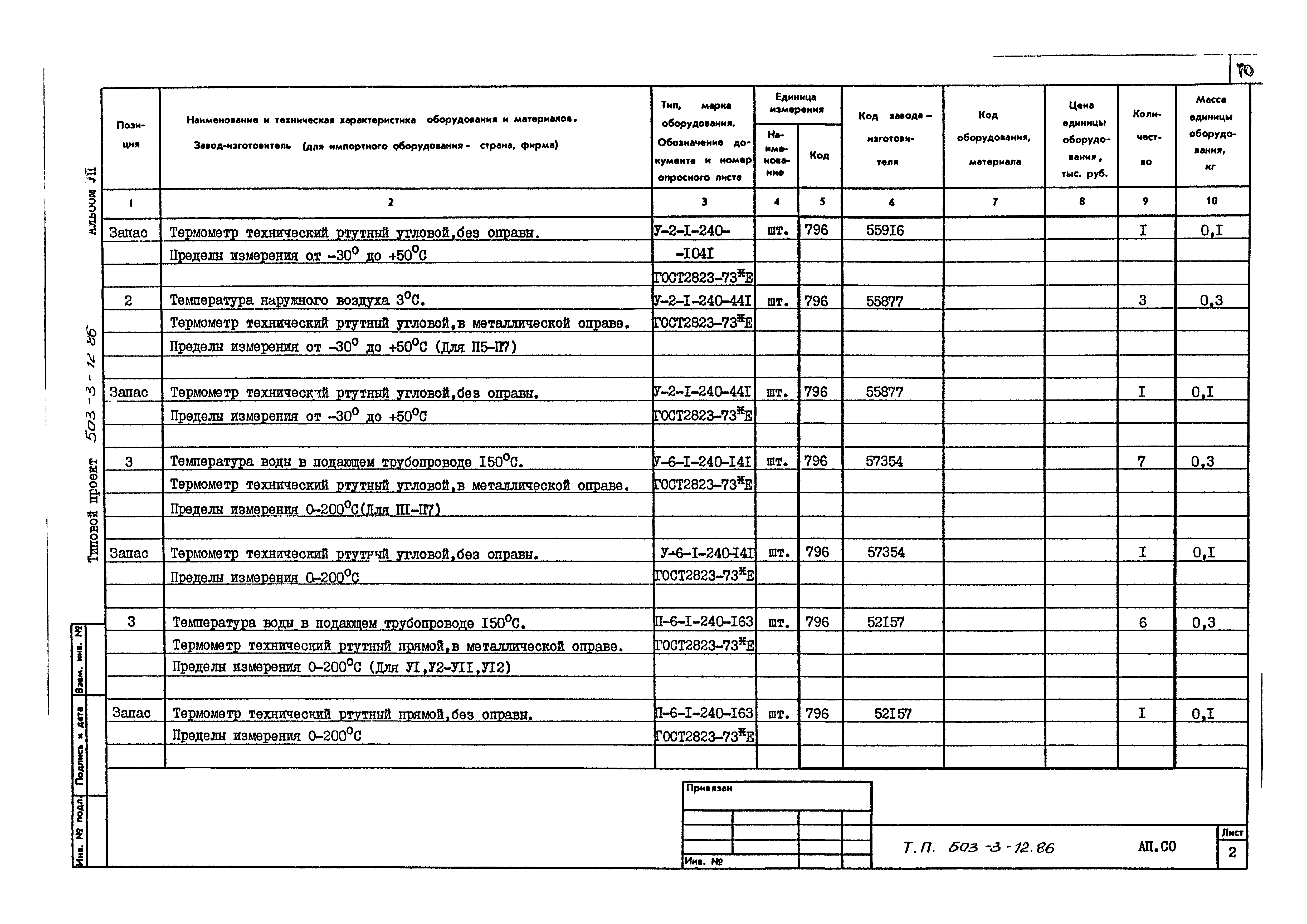 Типовой проект 503-3-12.86