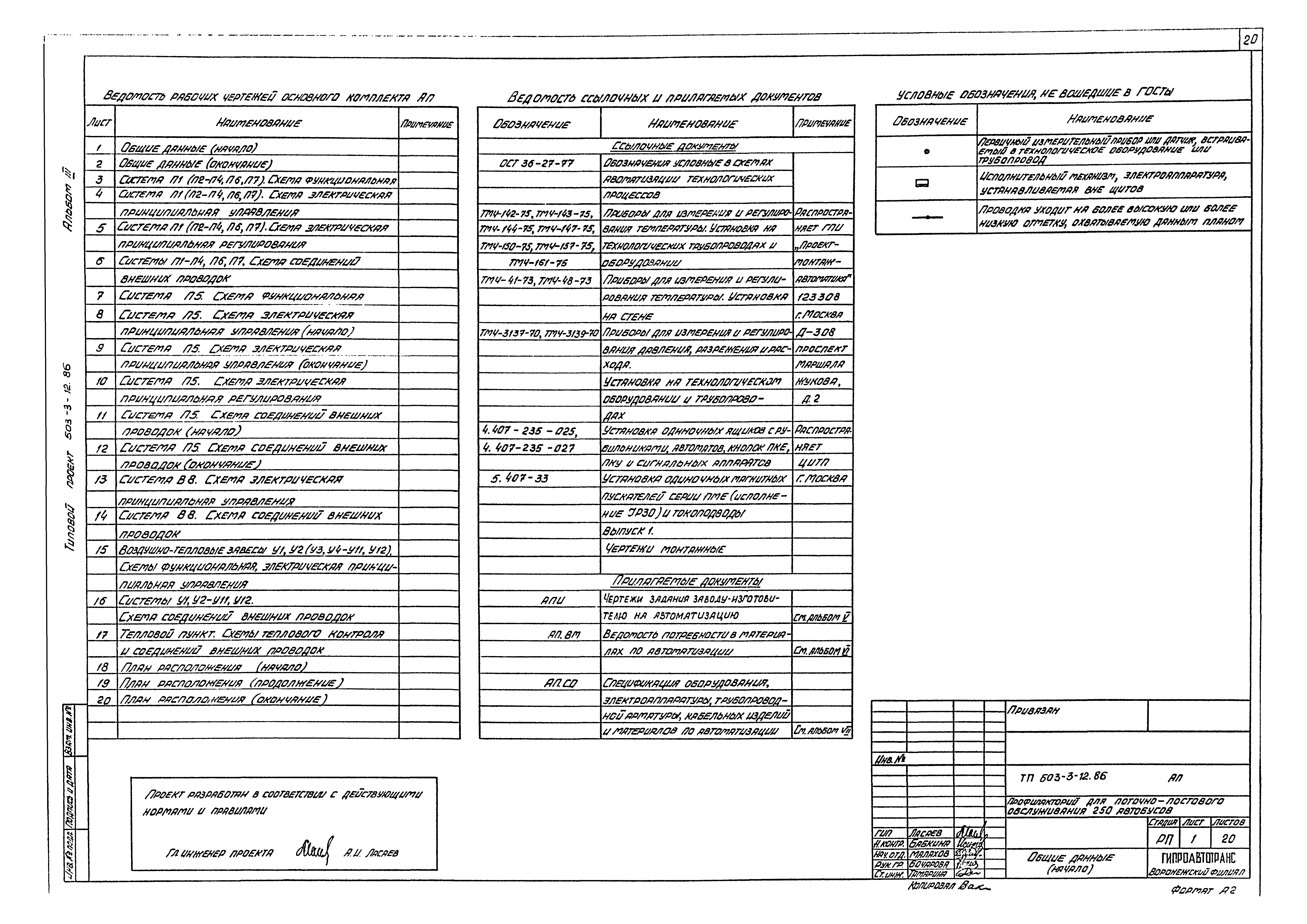 Типовой проект 503-3-12.86