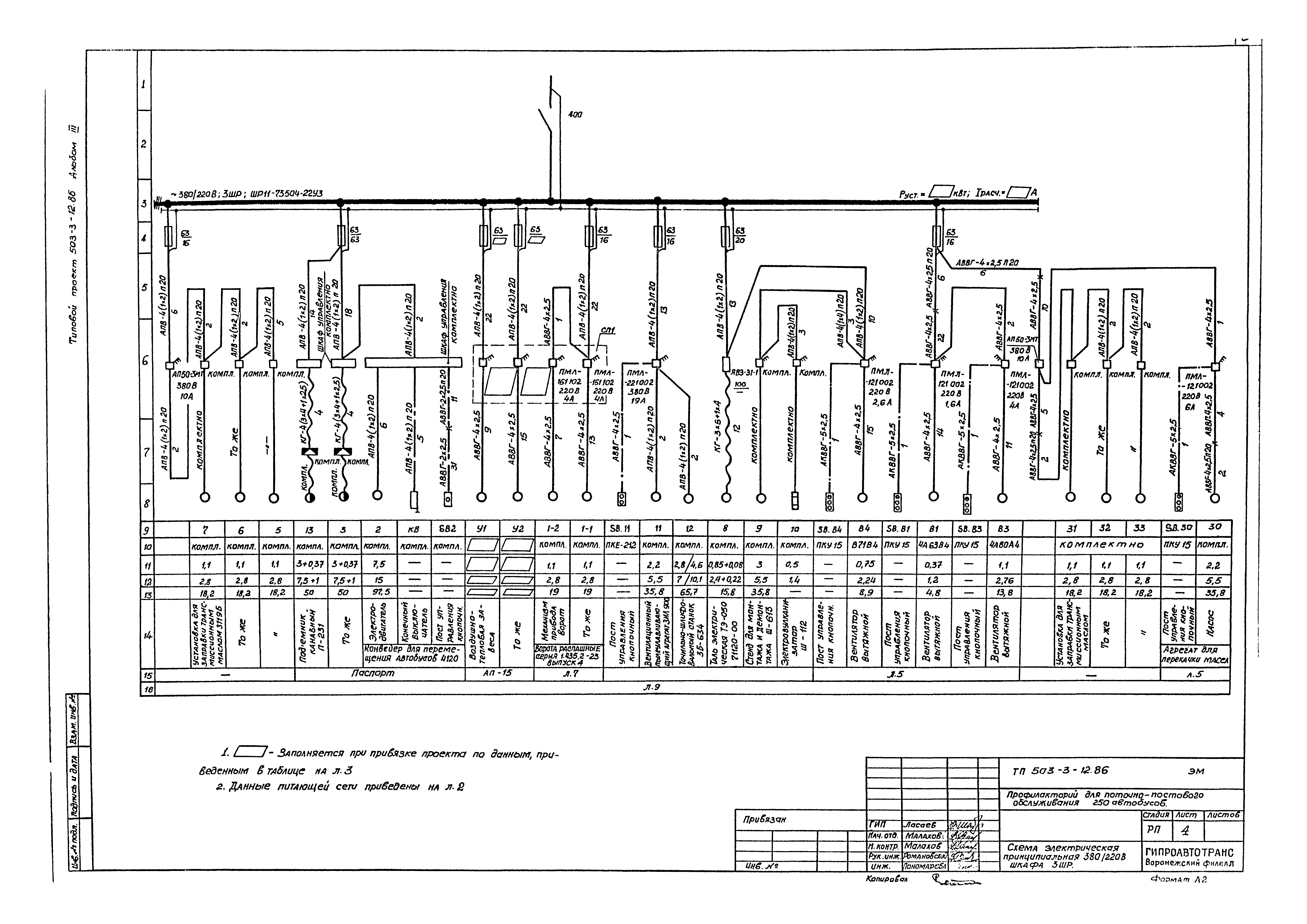 Типовой проект 503-3-12.86