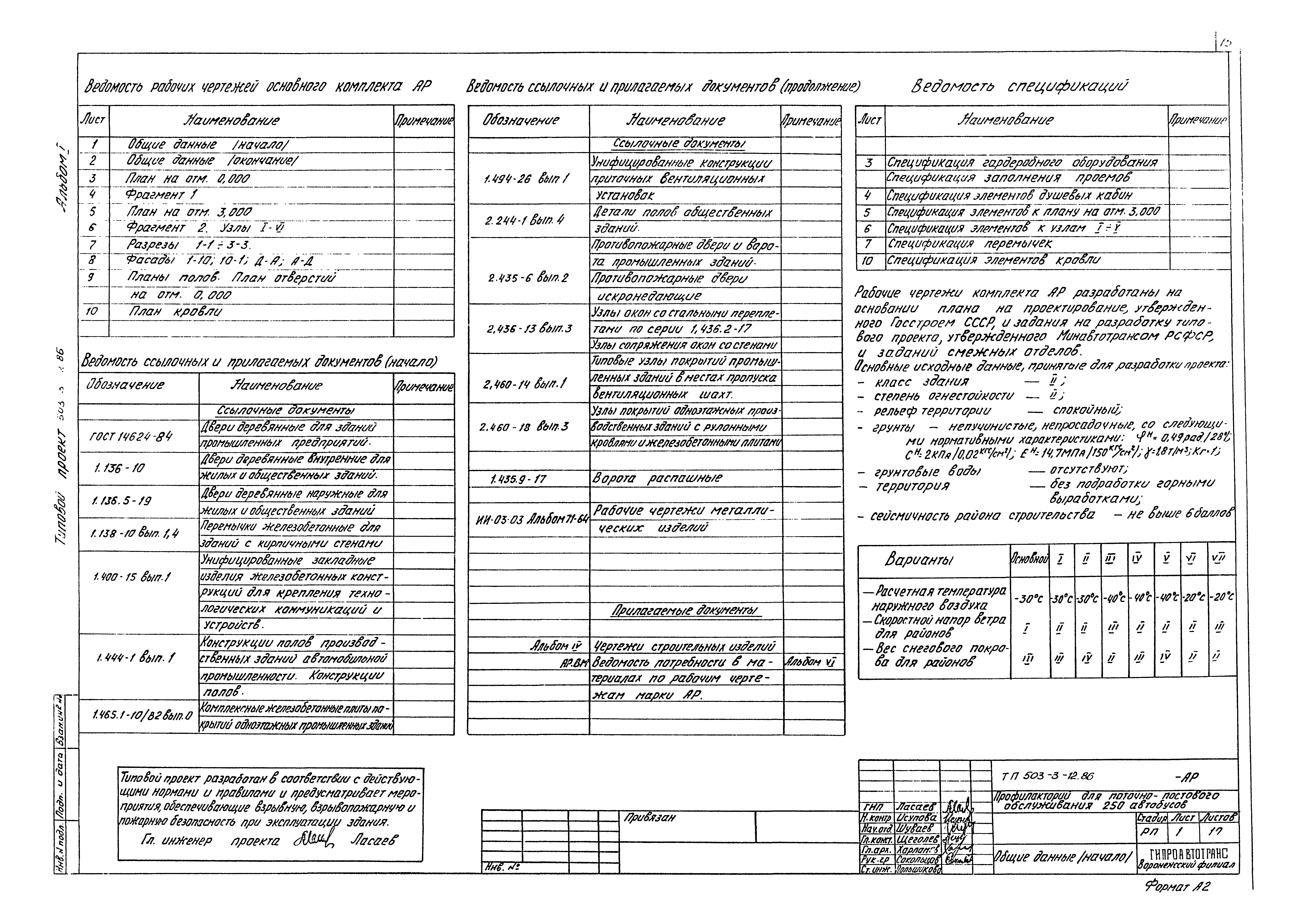 Типовой проект 503-3-12.86