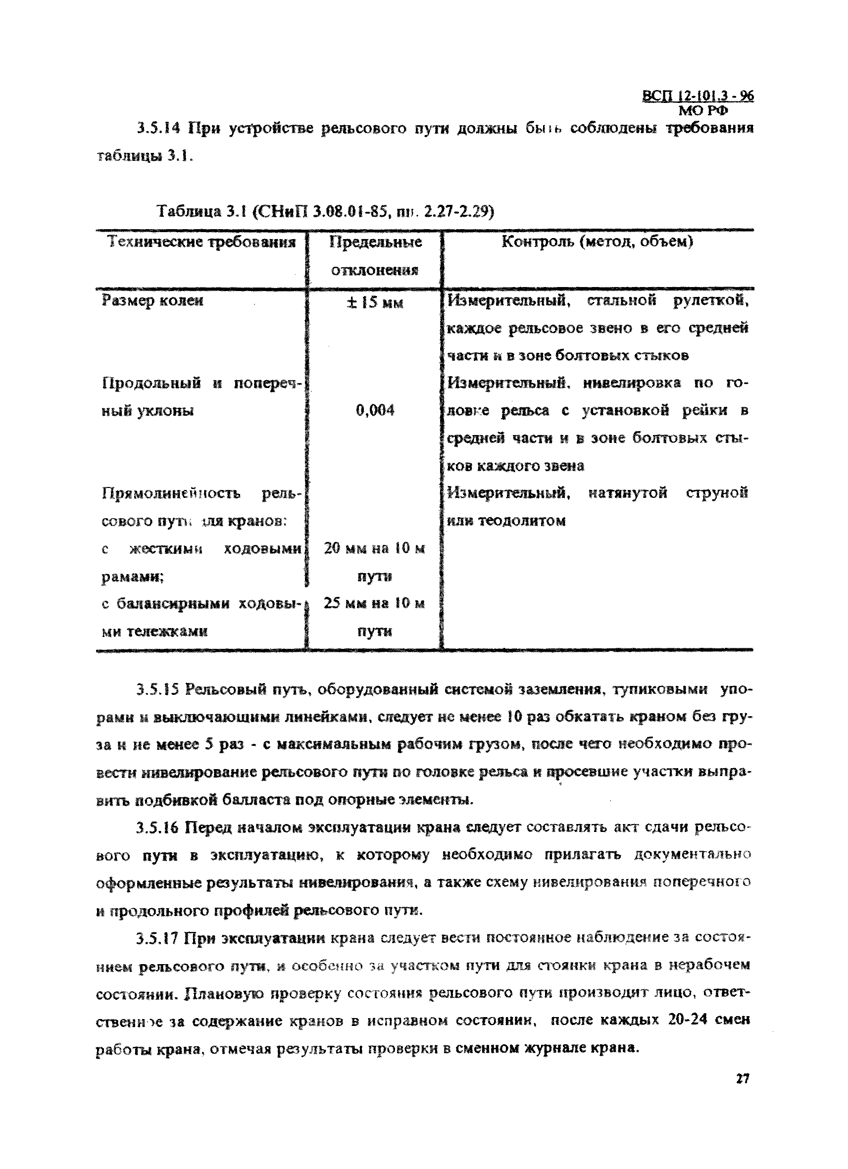 ВСП 12-101.3-96/МО РФ