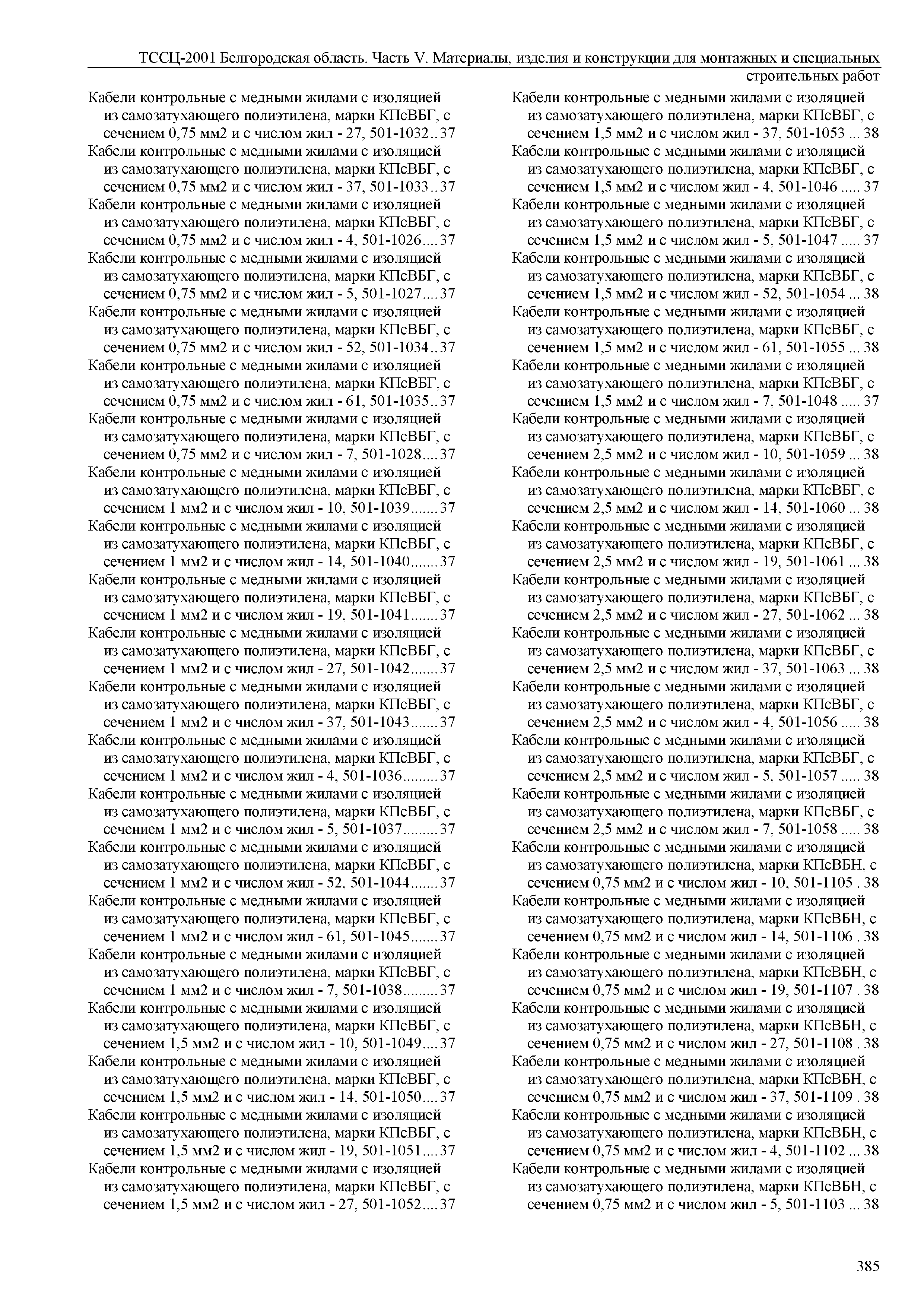 ТССЦ Белгородская область 05-2001