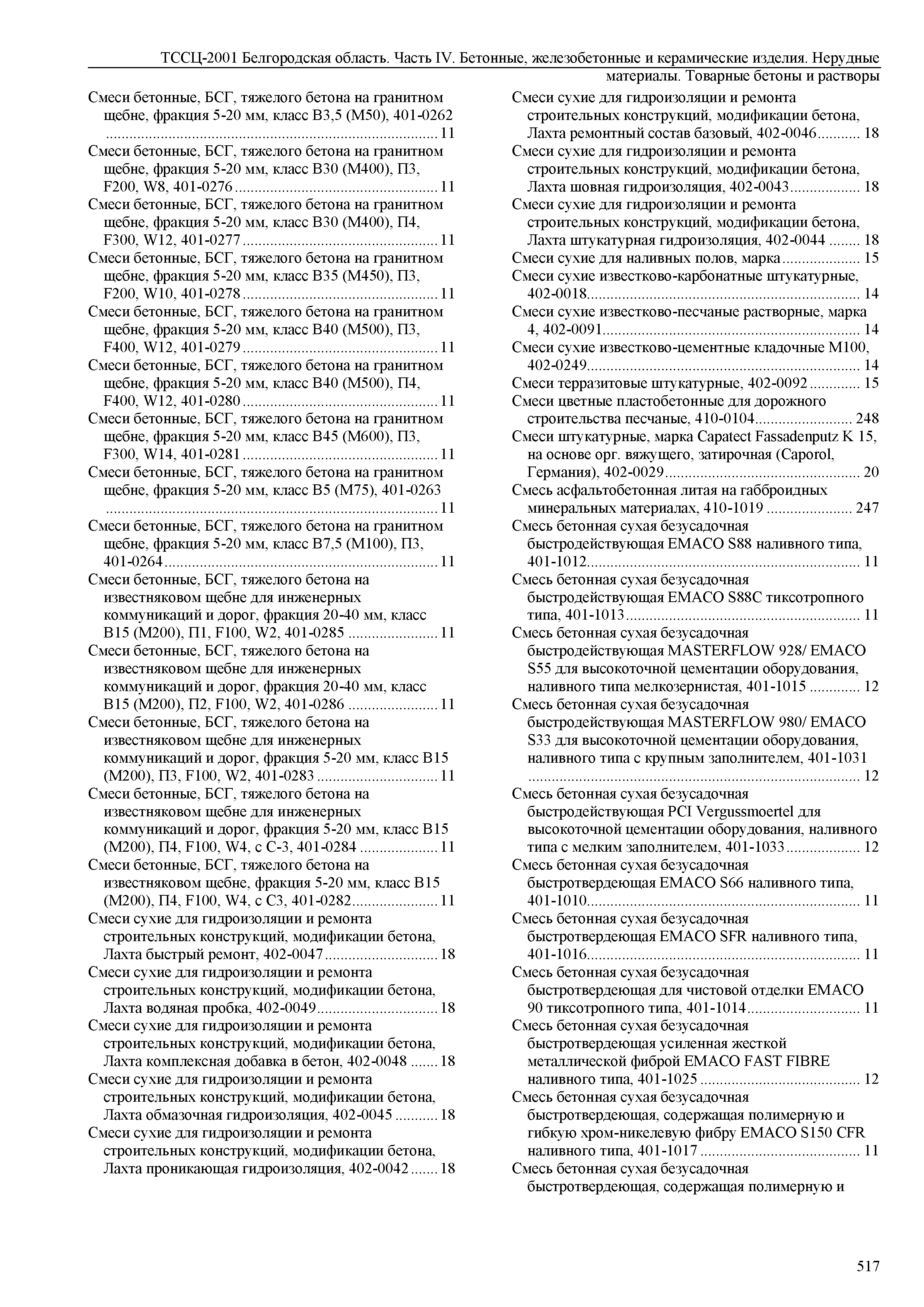 ТССЦ Белгородская область 04-2001