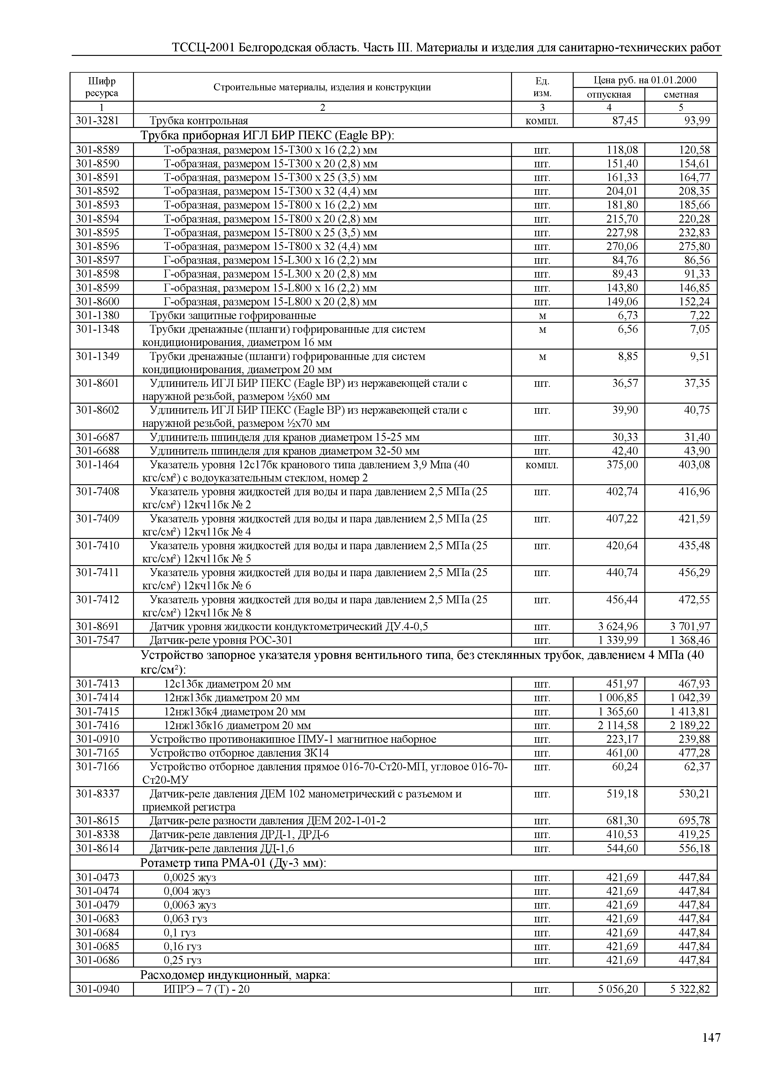 ТССЦ Белгородская область 03-2001