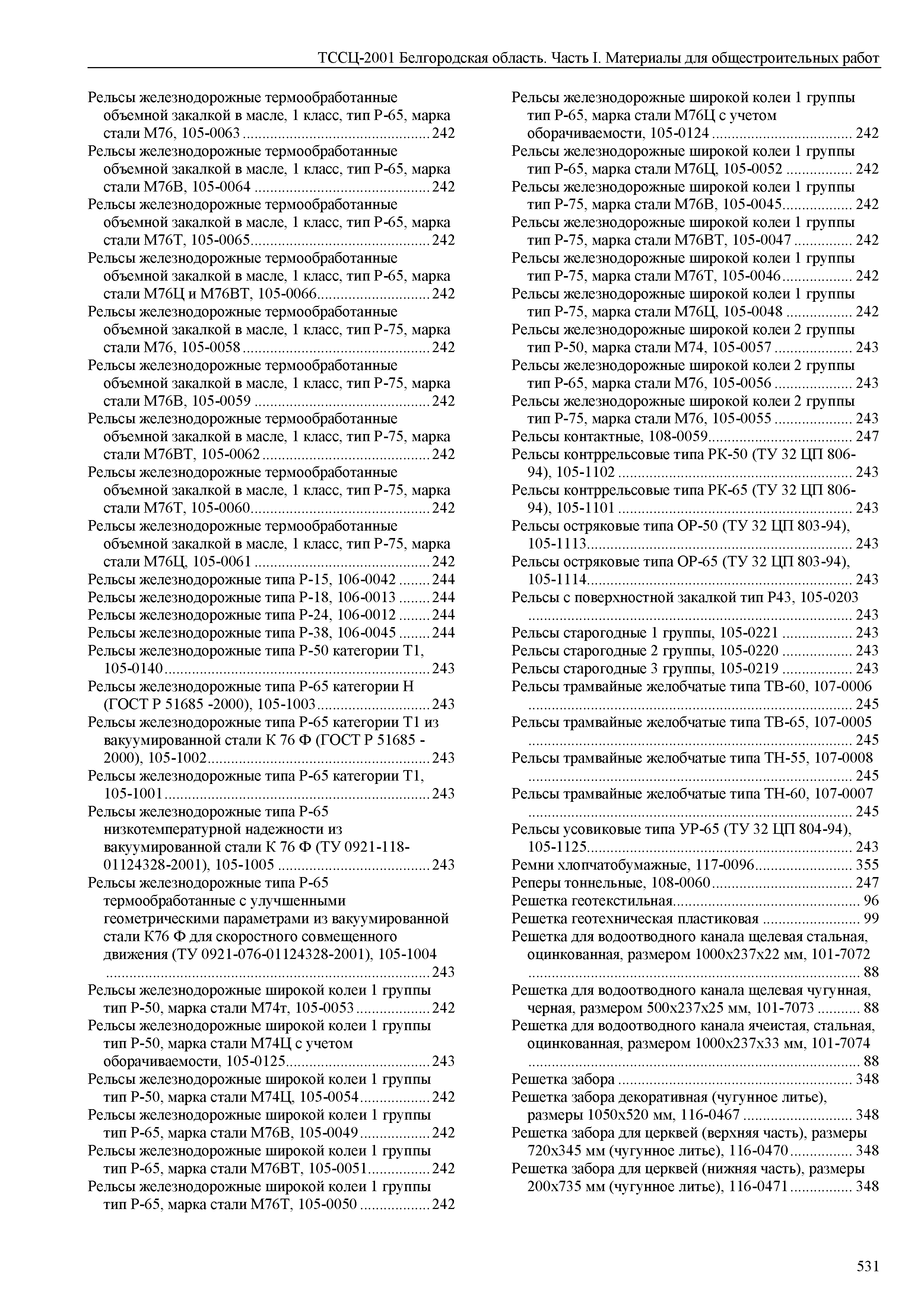 ТССЦ Белгородская область 01-2001