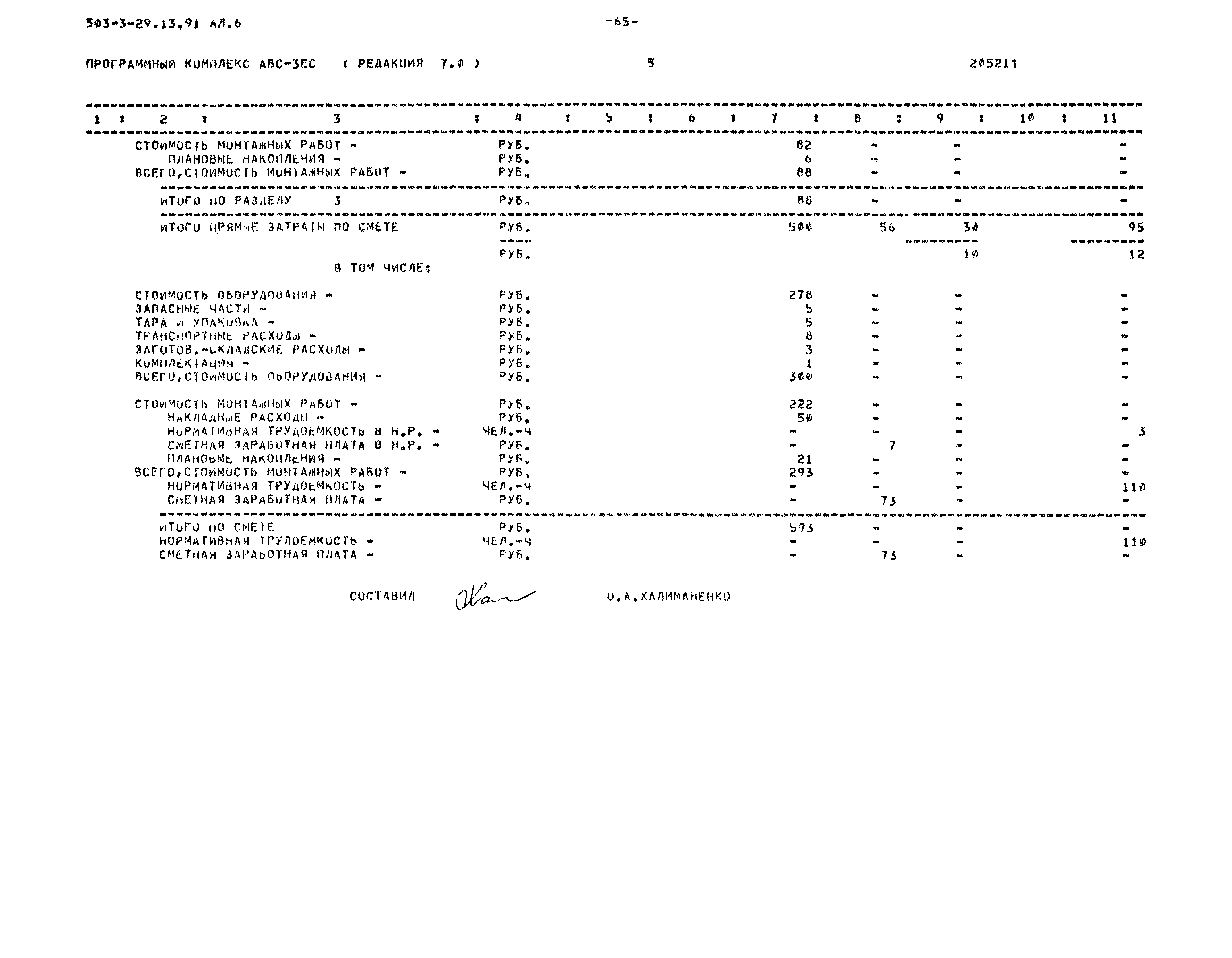 Типовой проект 503-3-29.13.91
