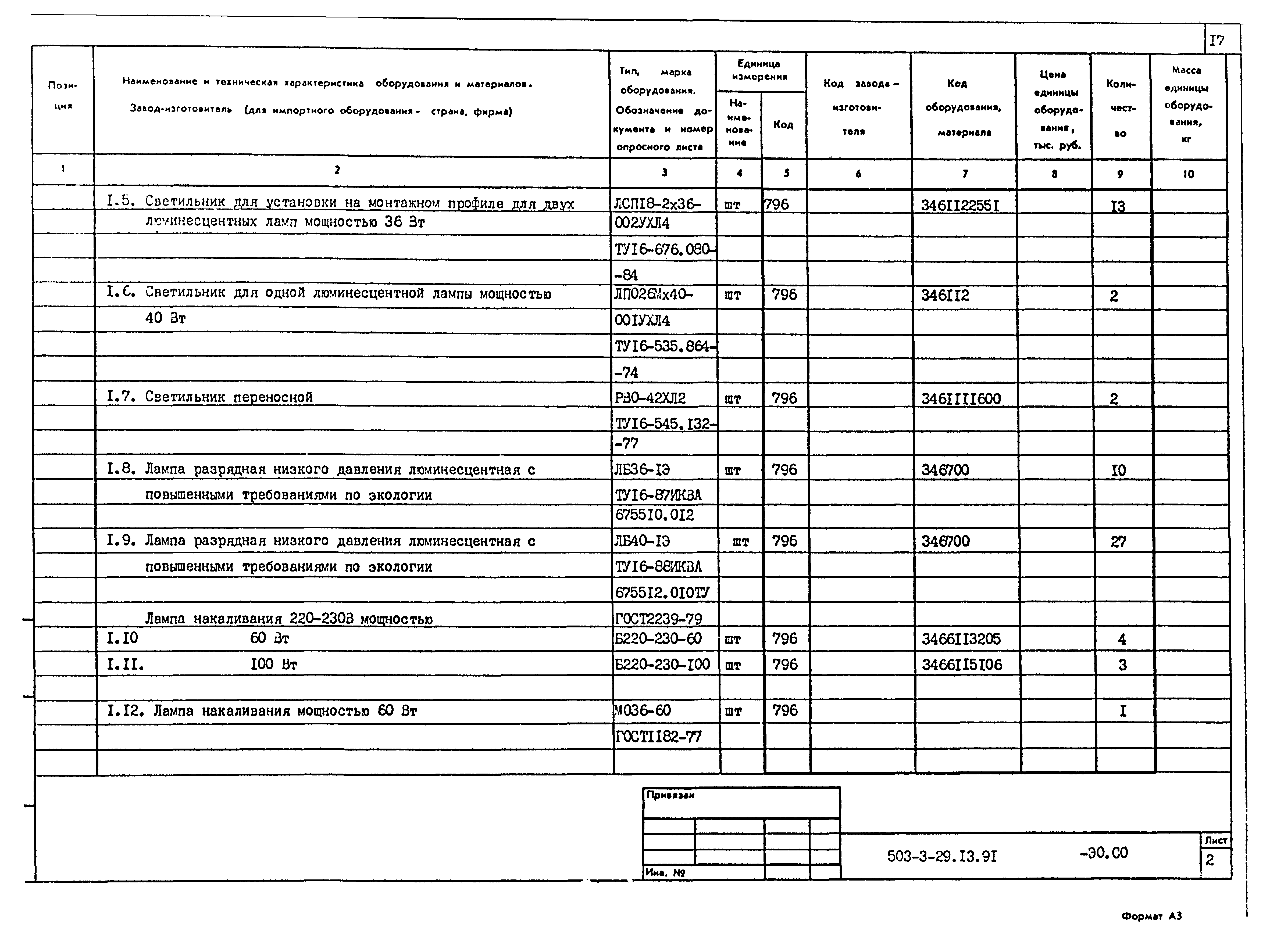 Типовой проект 503-3-29.13.91