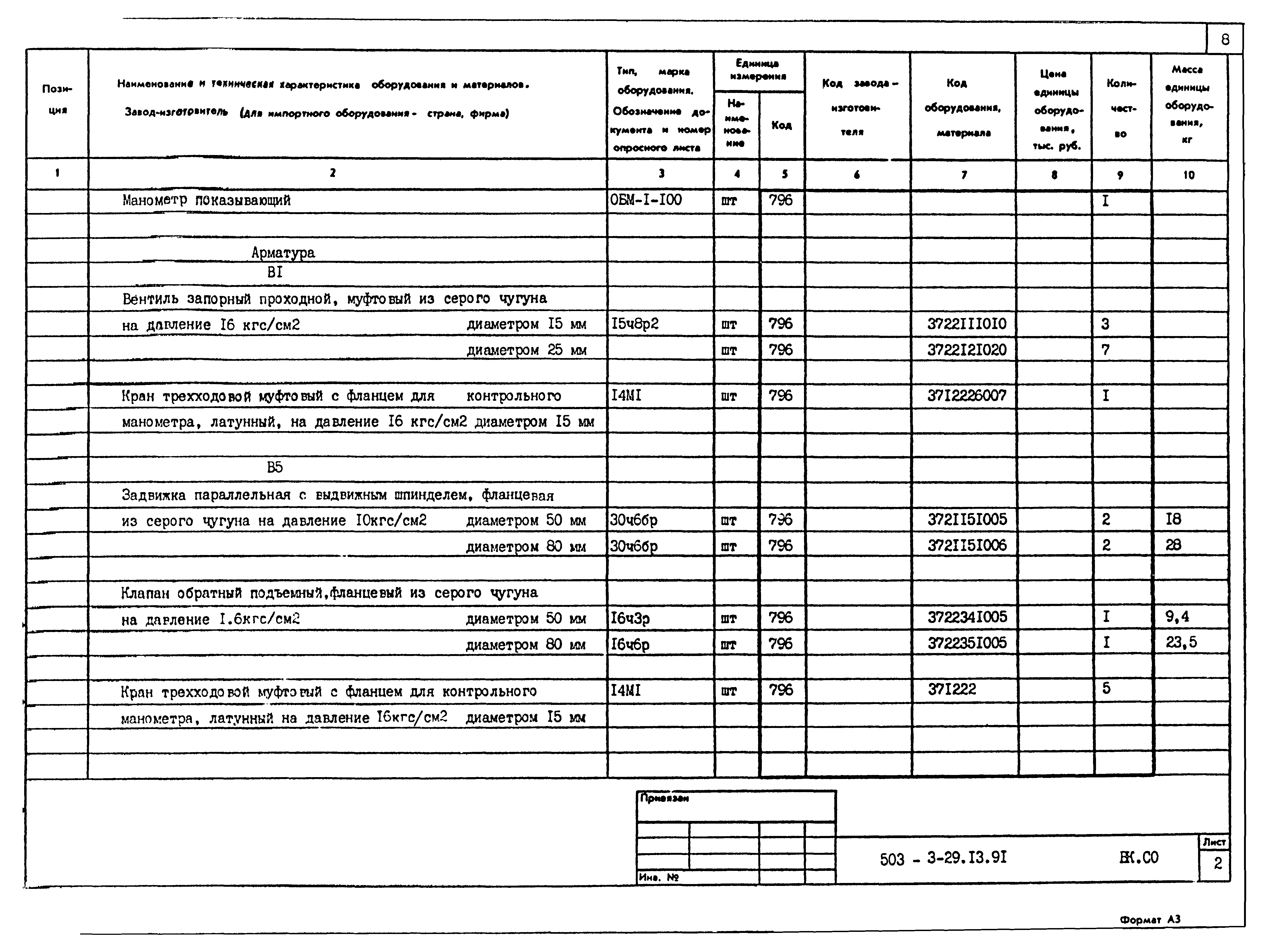 Типовой проект 503-3-29.13.91